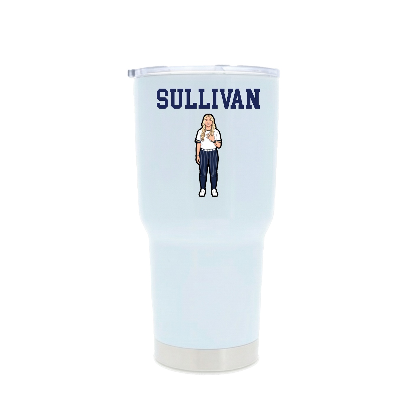 30oz Stainless Steel Tumbler — Shirsey in White