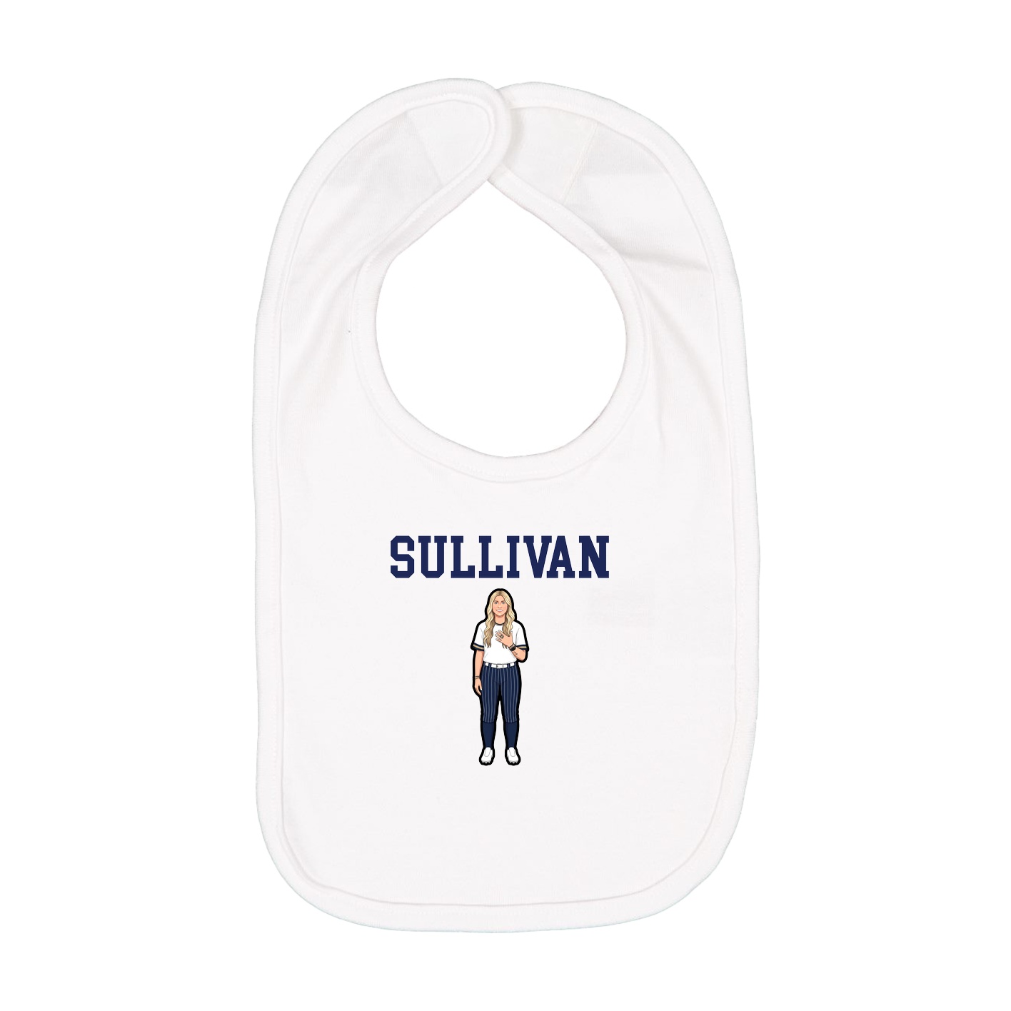 Infant Bib — Shirsey in White