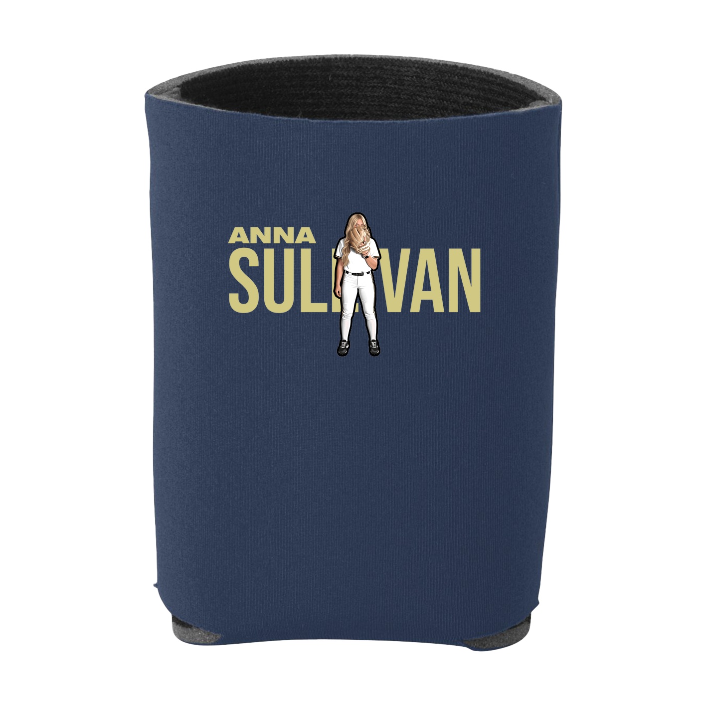 Can Holder — Player Name in Navy