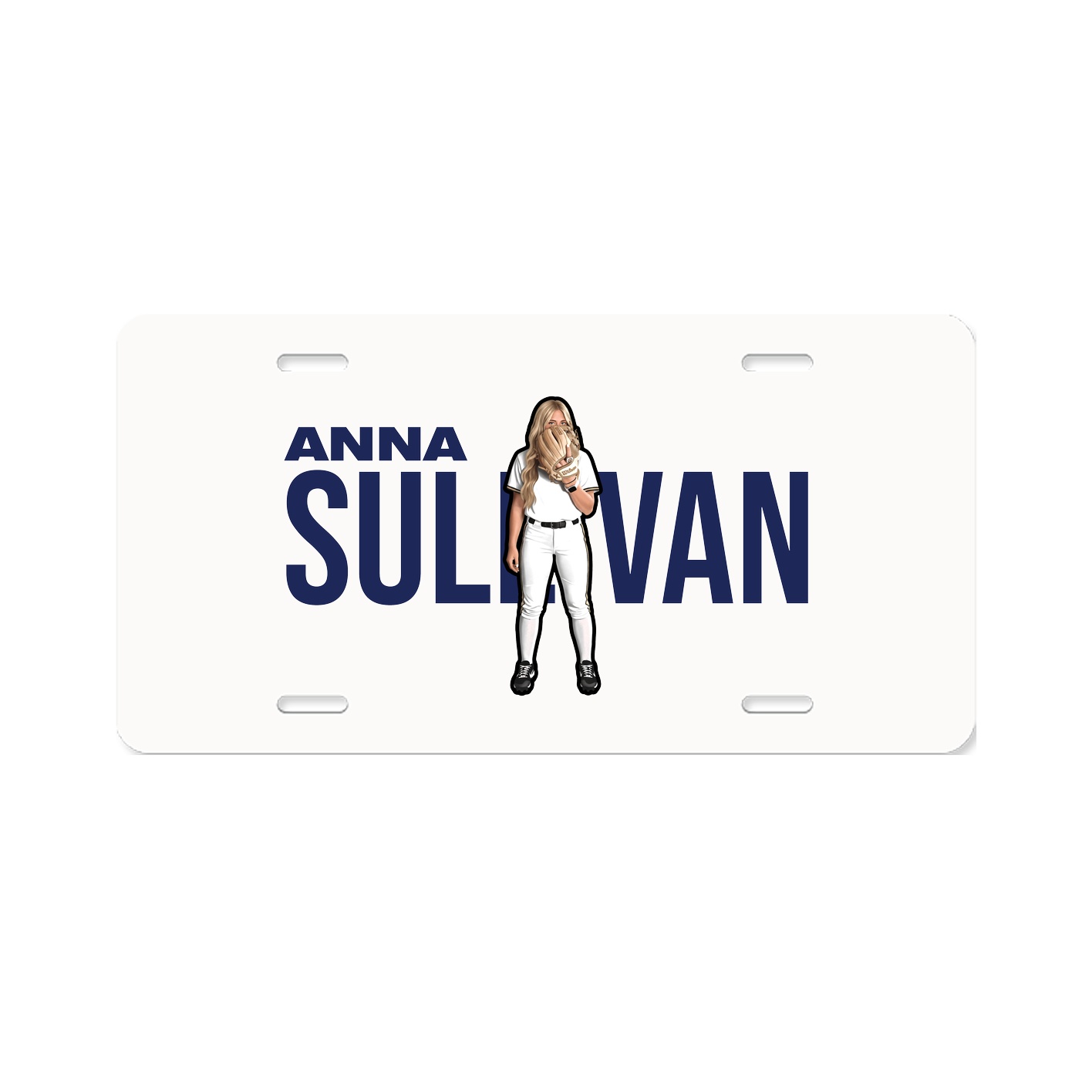 License Plate — Player Name in Classic