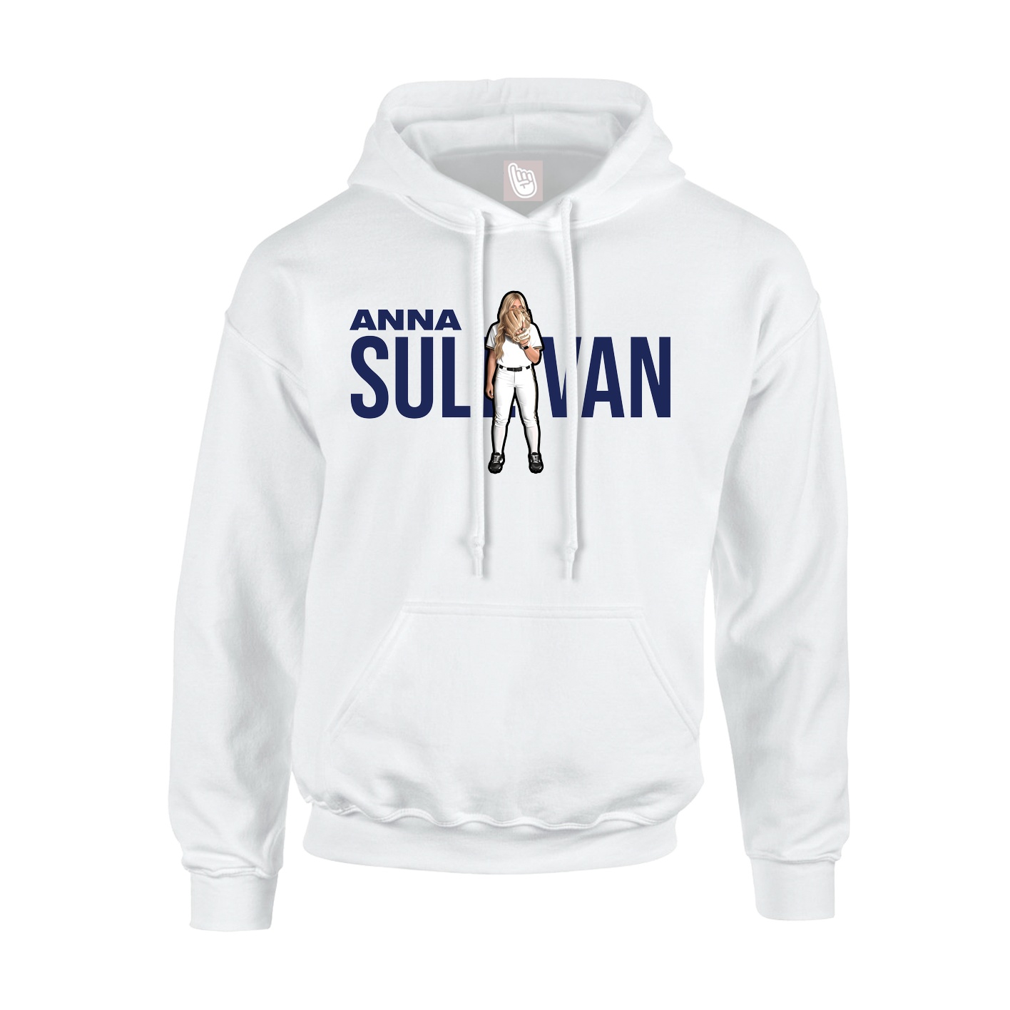 Youth Hoodie — Player Name in White