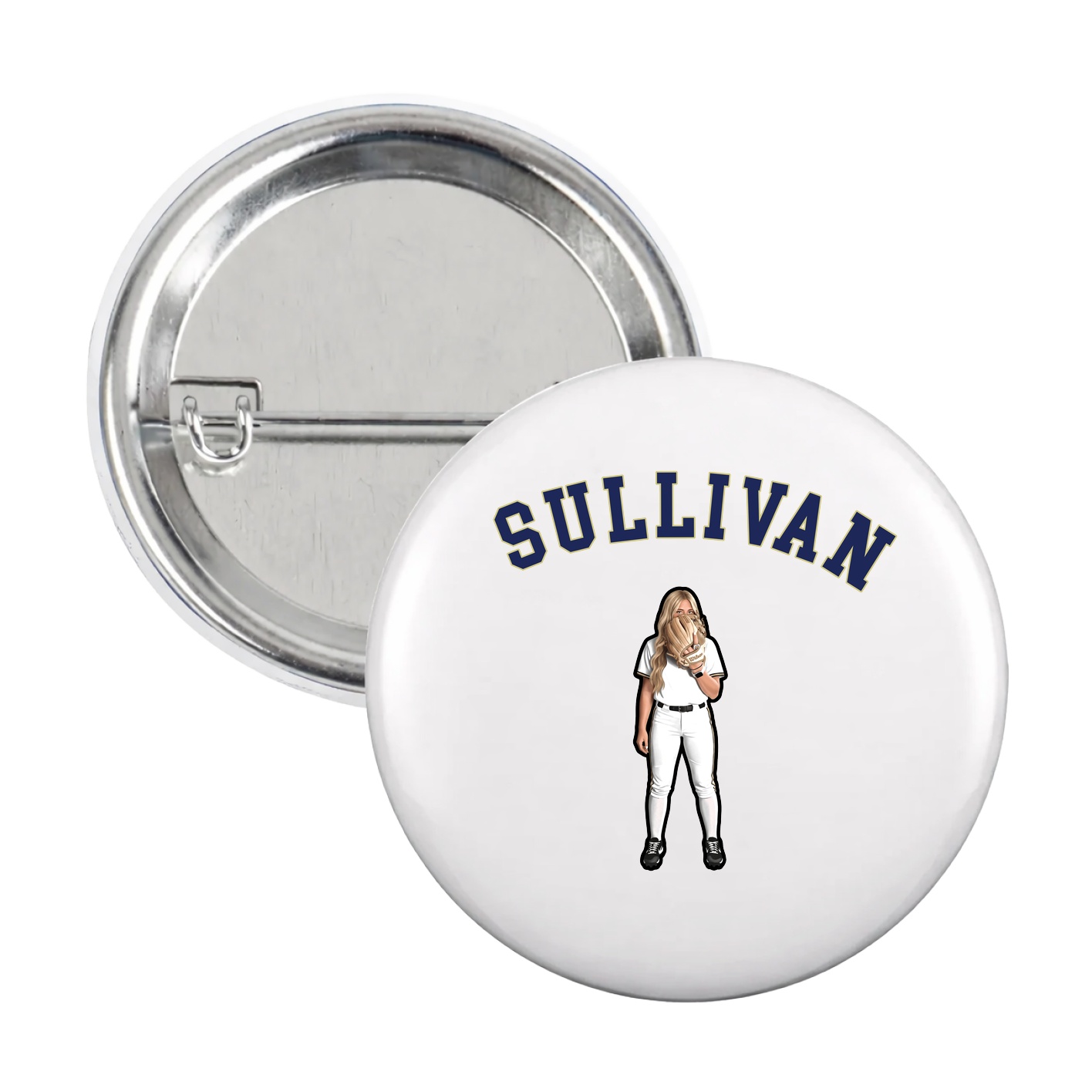 Game Day Button — Shirsey Arch in White
