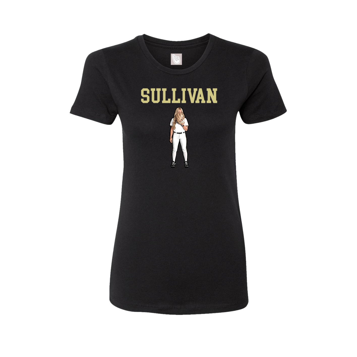 Fitted Women's Tee — Shirsey in Black