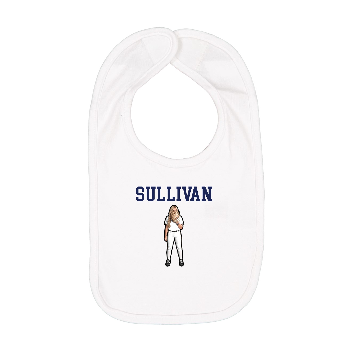 Infant Bib — Shirsey in White