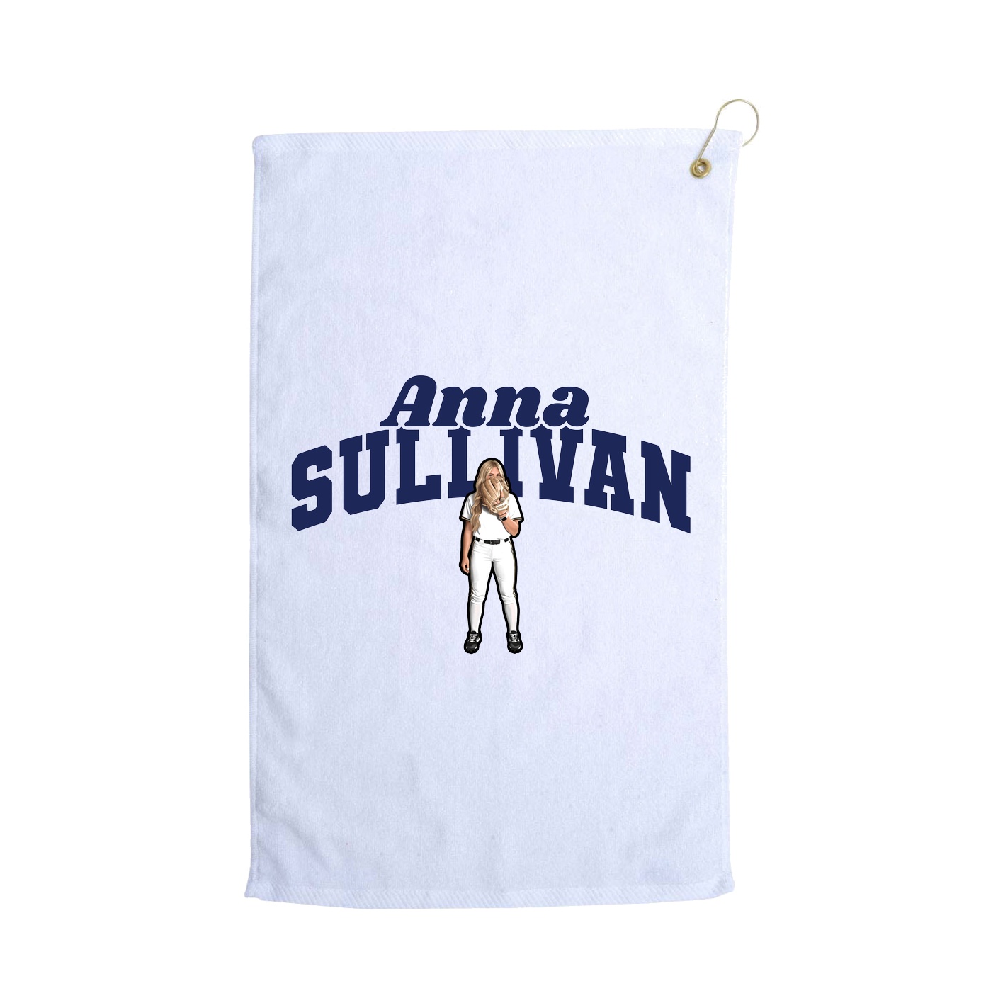 Golf Towel — Signature Arch in White