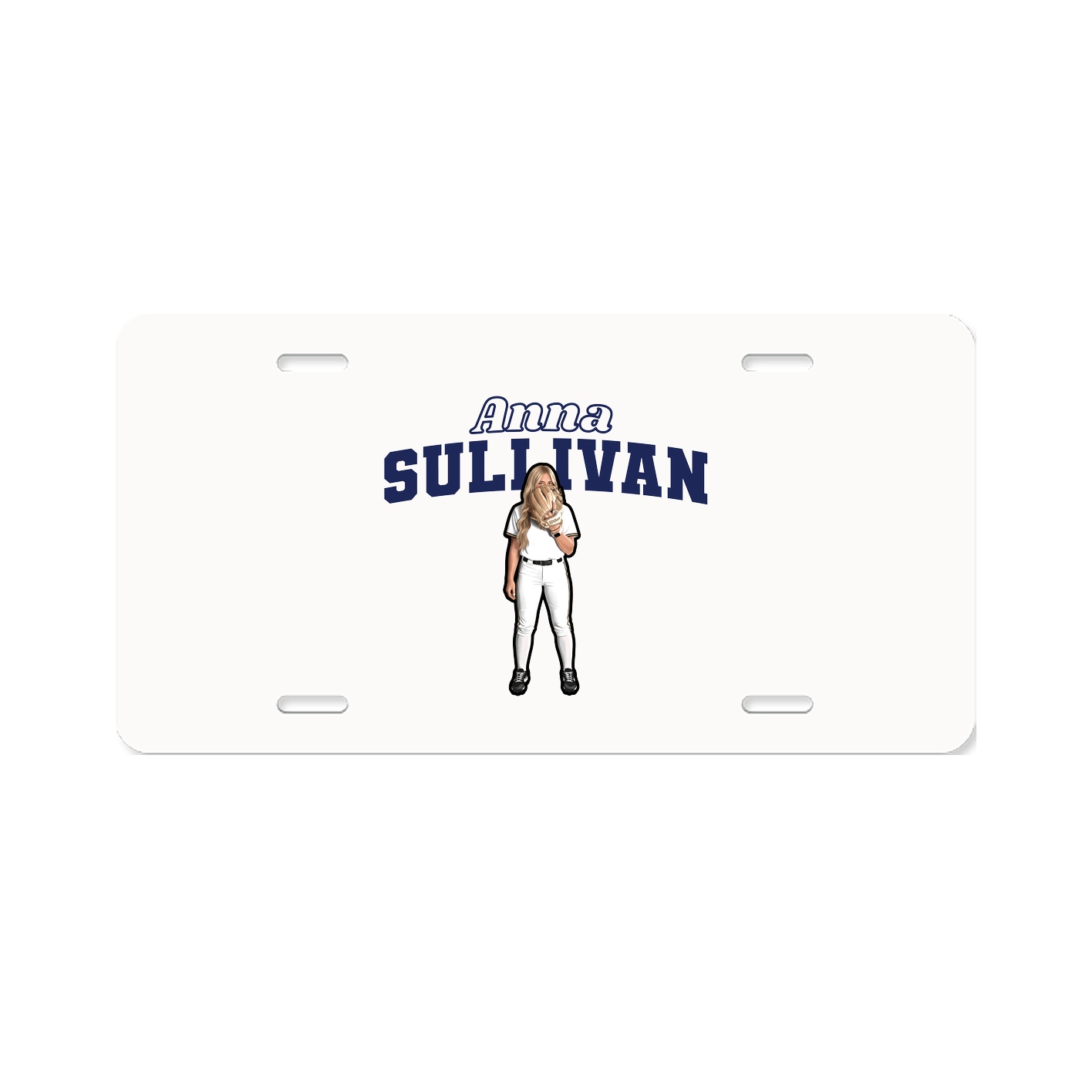 License Plate — Name Arch in Classic