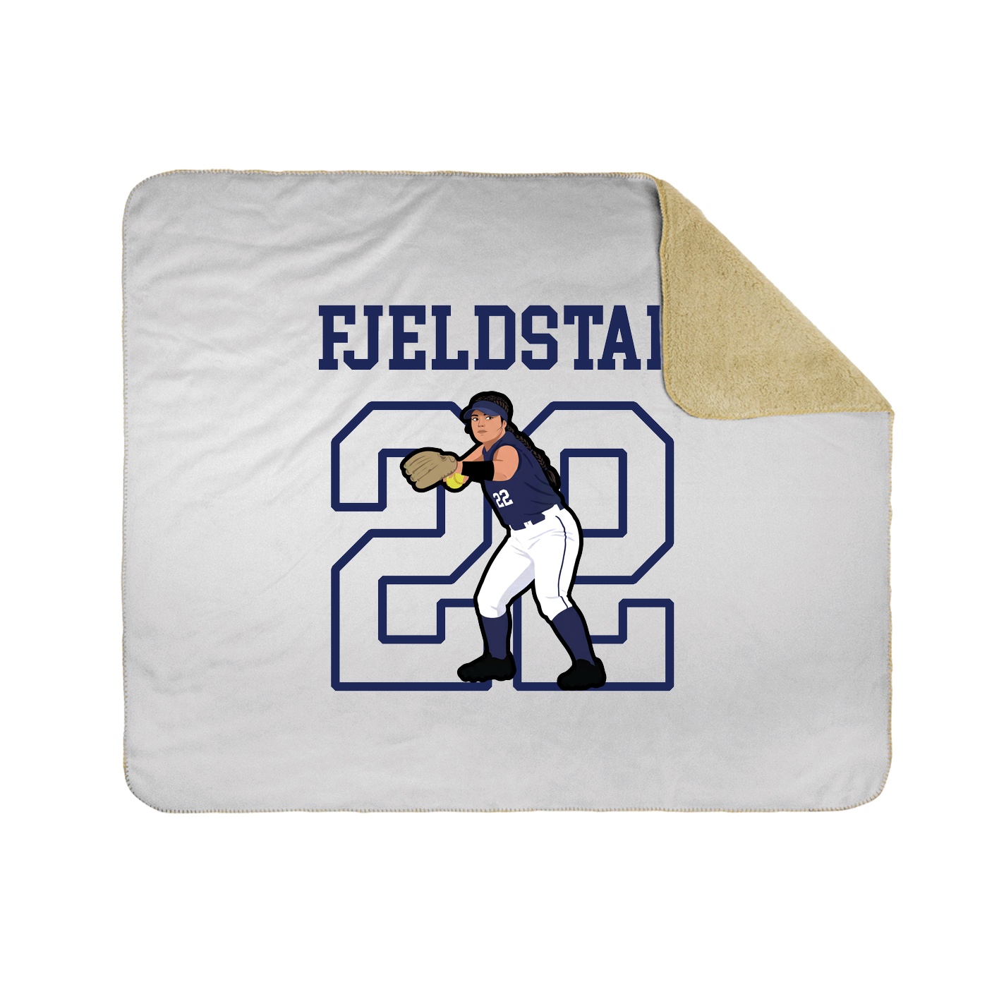 Throw Blanket — Shirsey in White