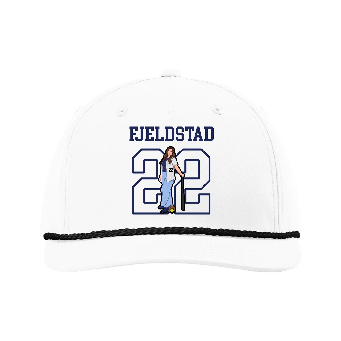 Five-Panel Classic Rope Cap — Shirsey in White