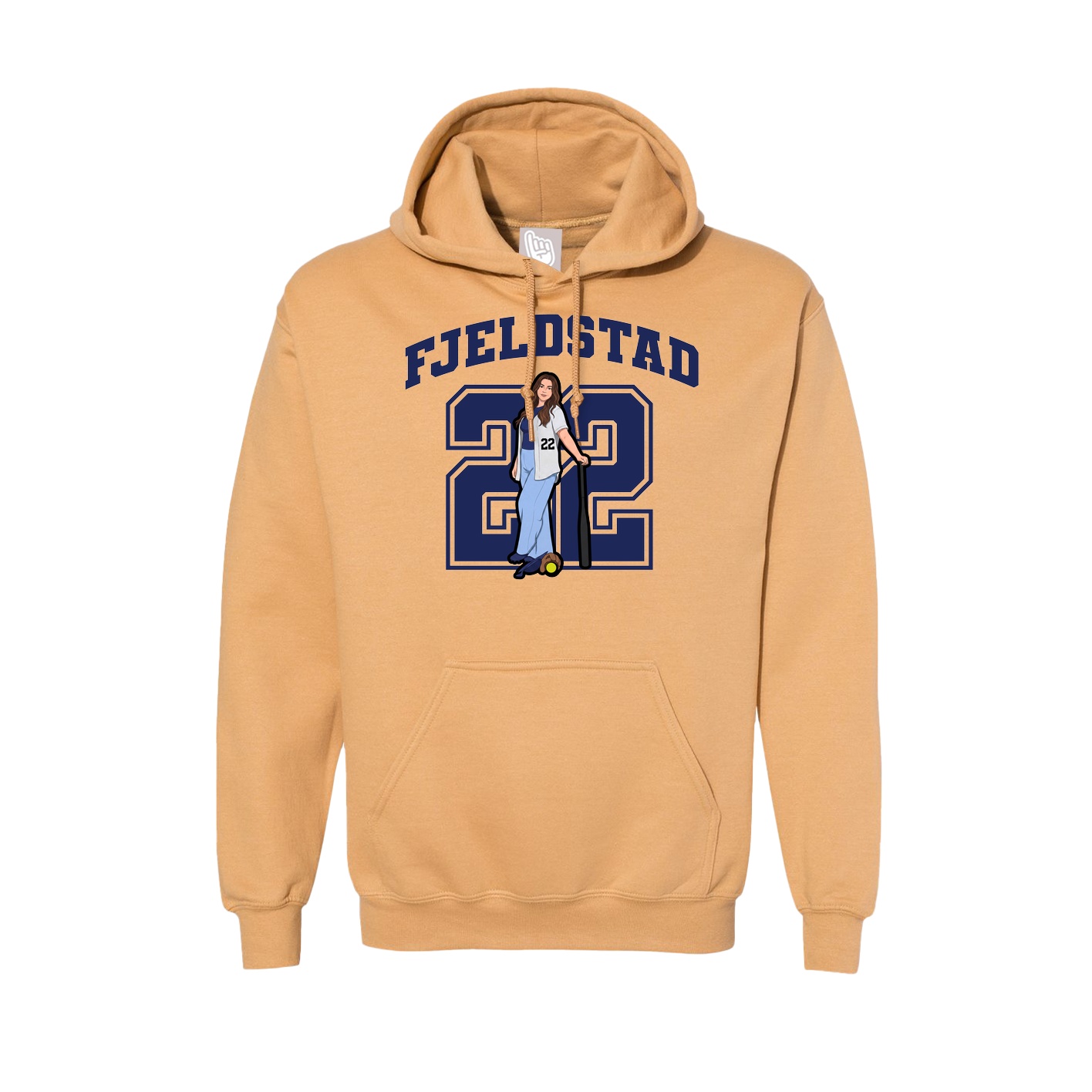 Hoodie — Number in Vegas Gold