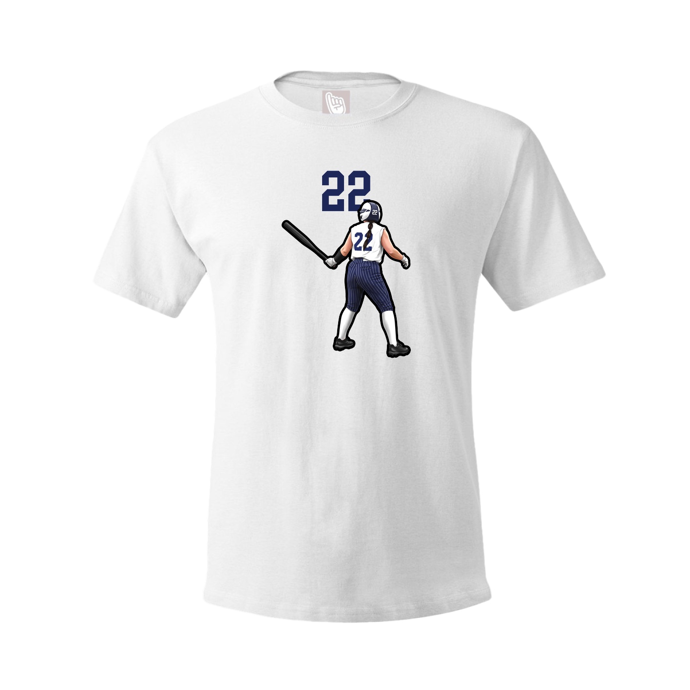 Tee — Number Top in White
