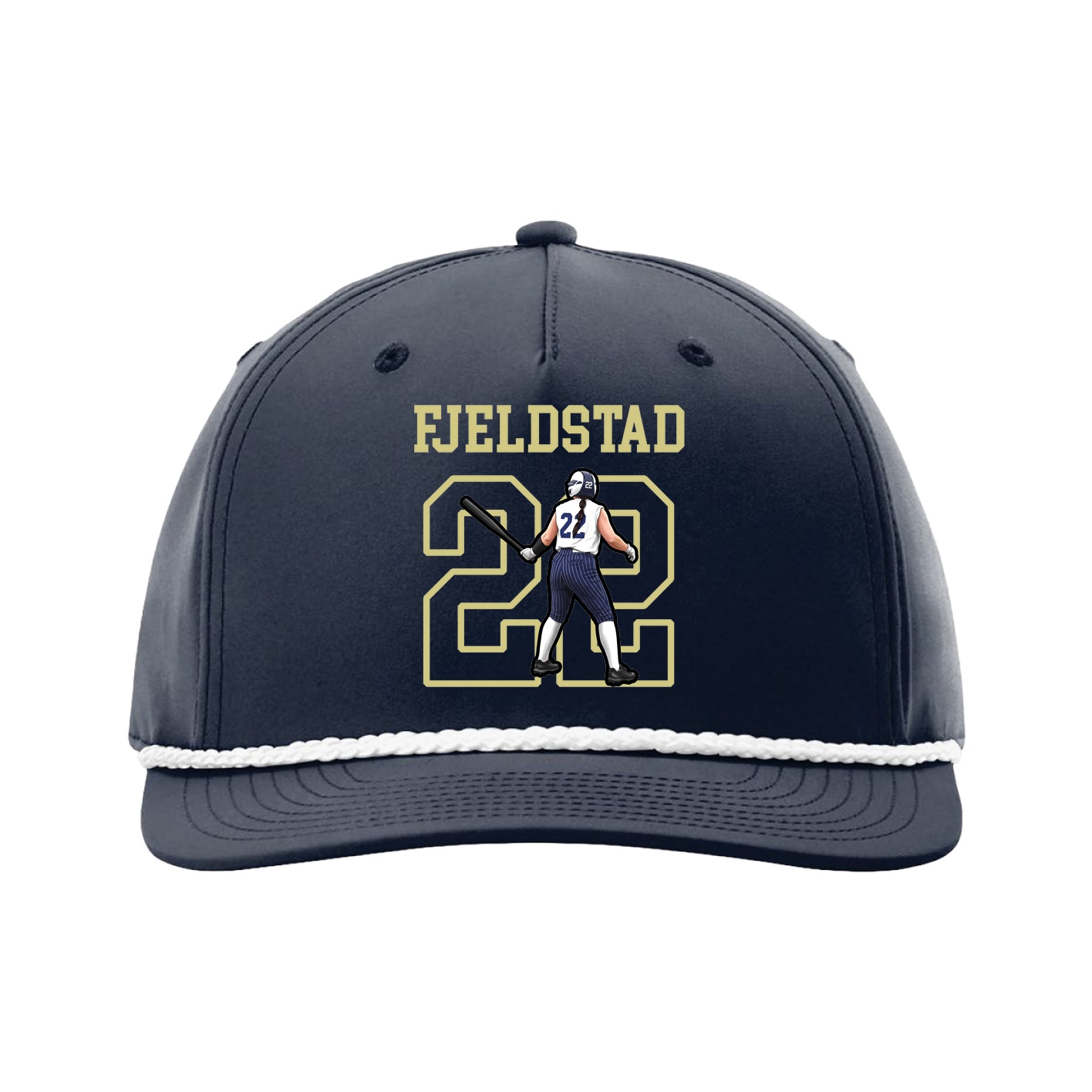 Five-Panel Classic Rope Cap — Shirsey in Navy