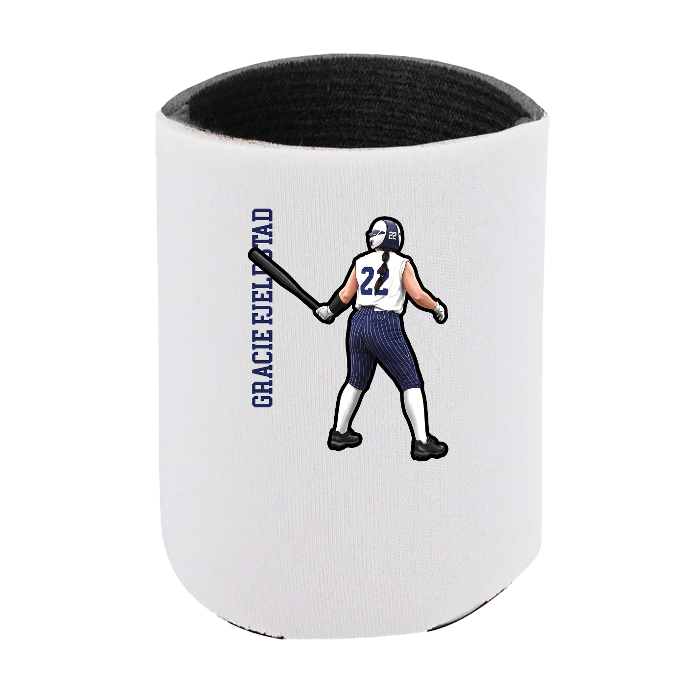 Can Holder — Name Vertical in White
