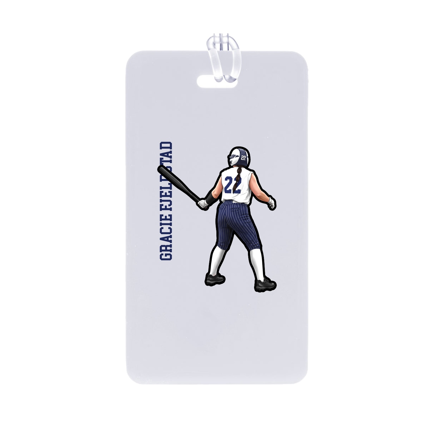 Bag Tag — Name Vertical in Classic