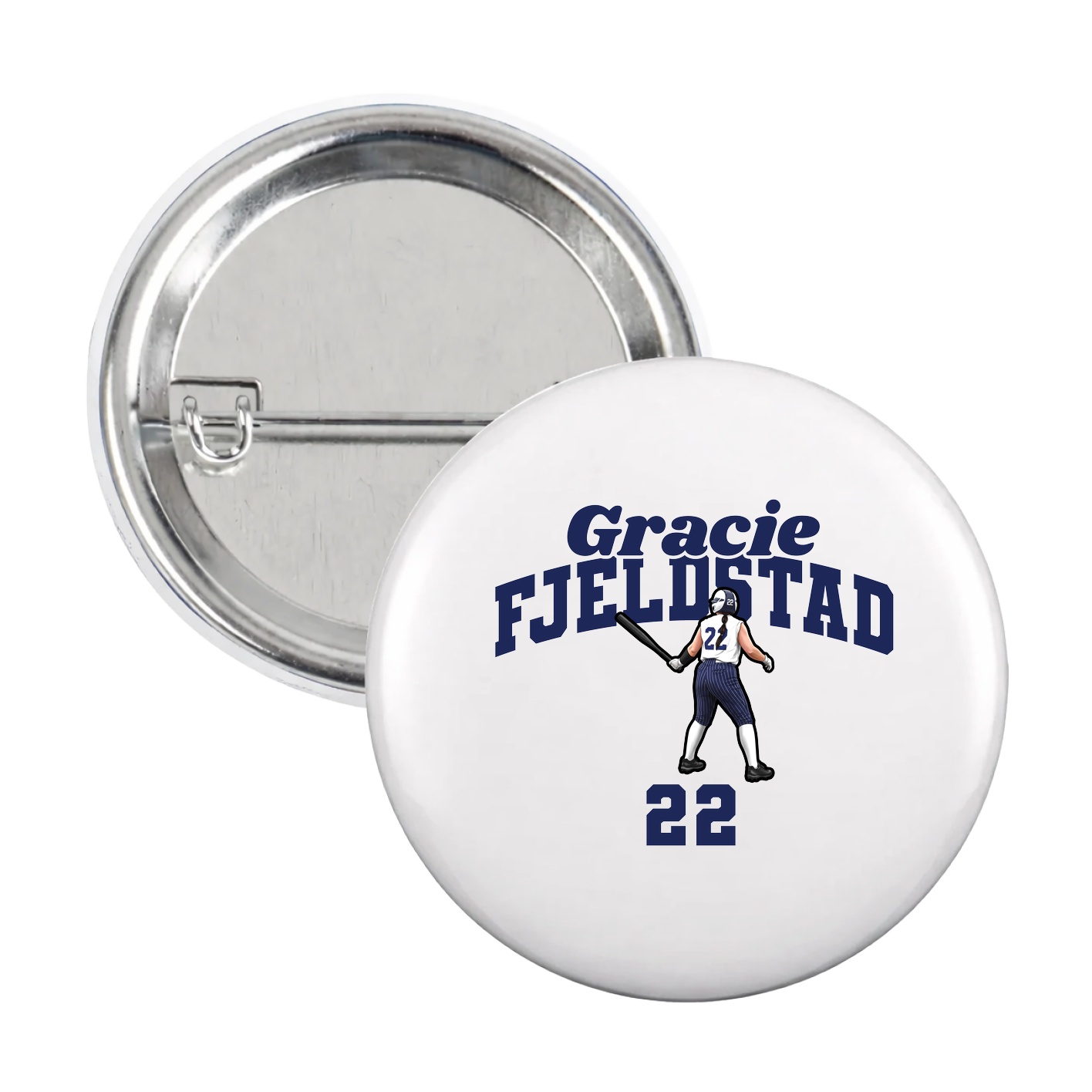 Game Day Button — Signature Arch in White
