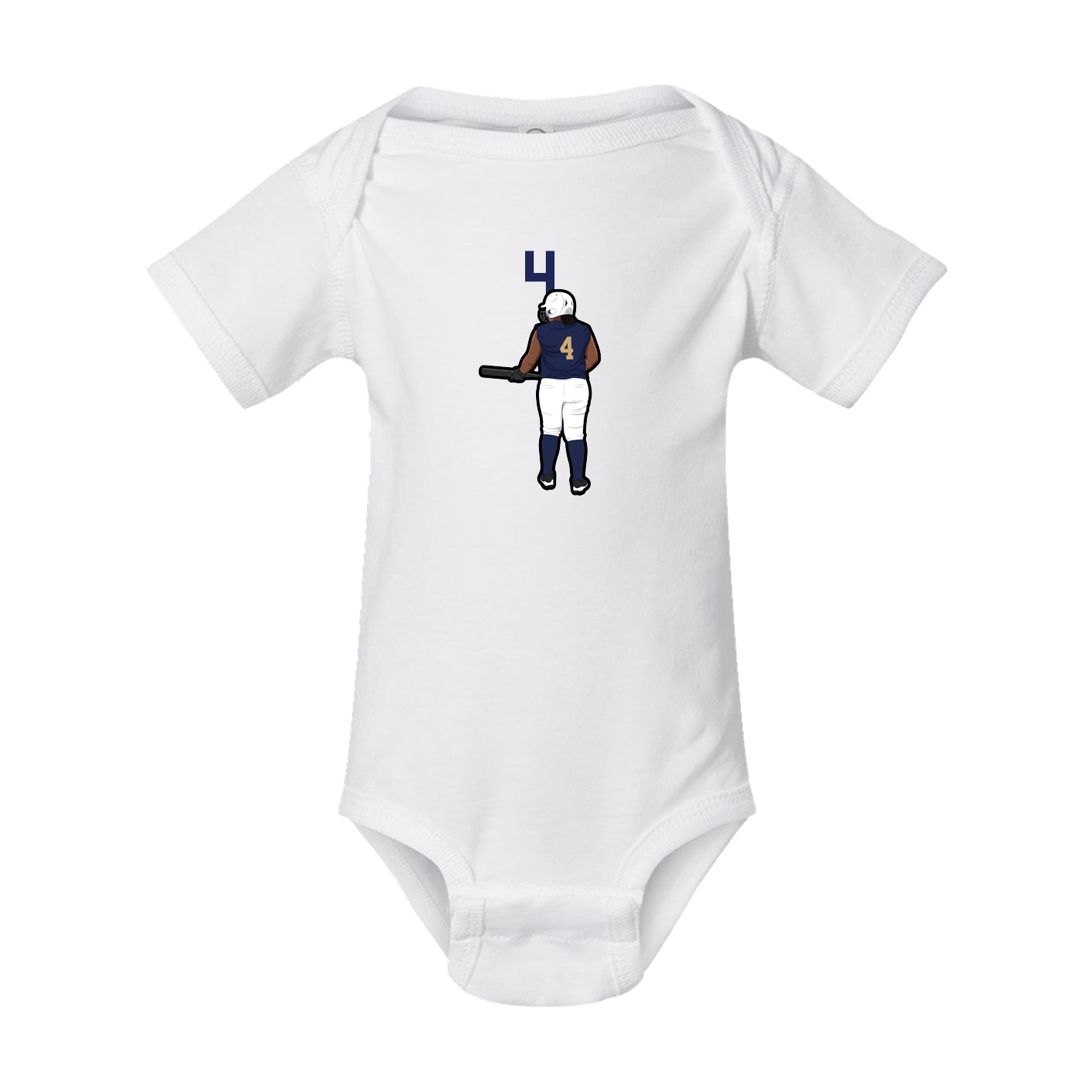 Baby Onesie — Number Top in White