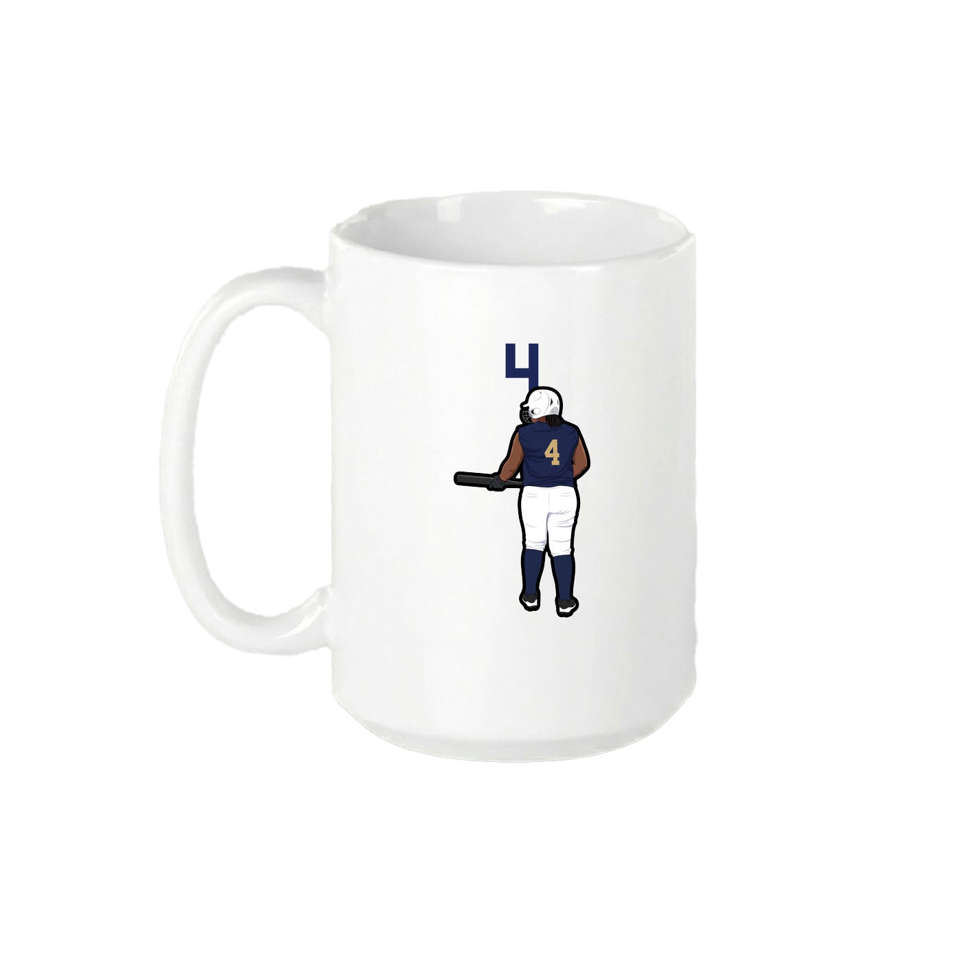15oz Coffee Mug — Number Top in White