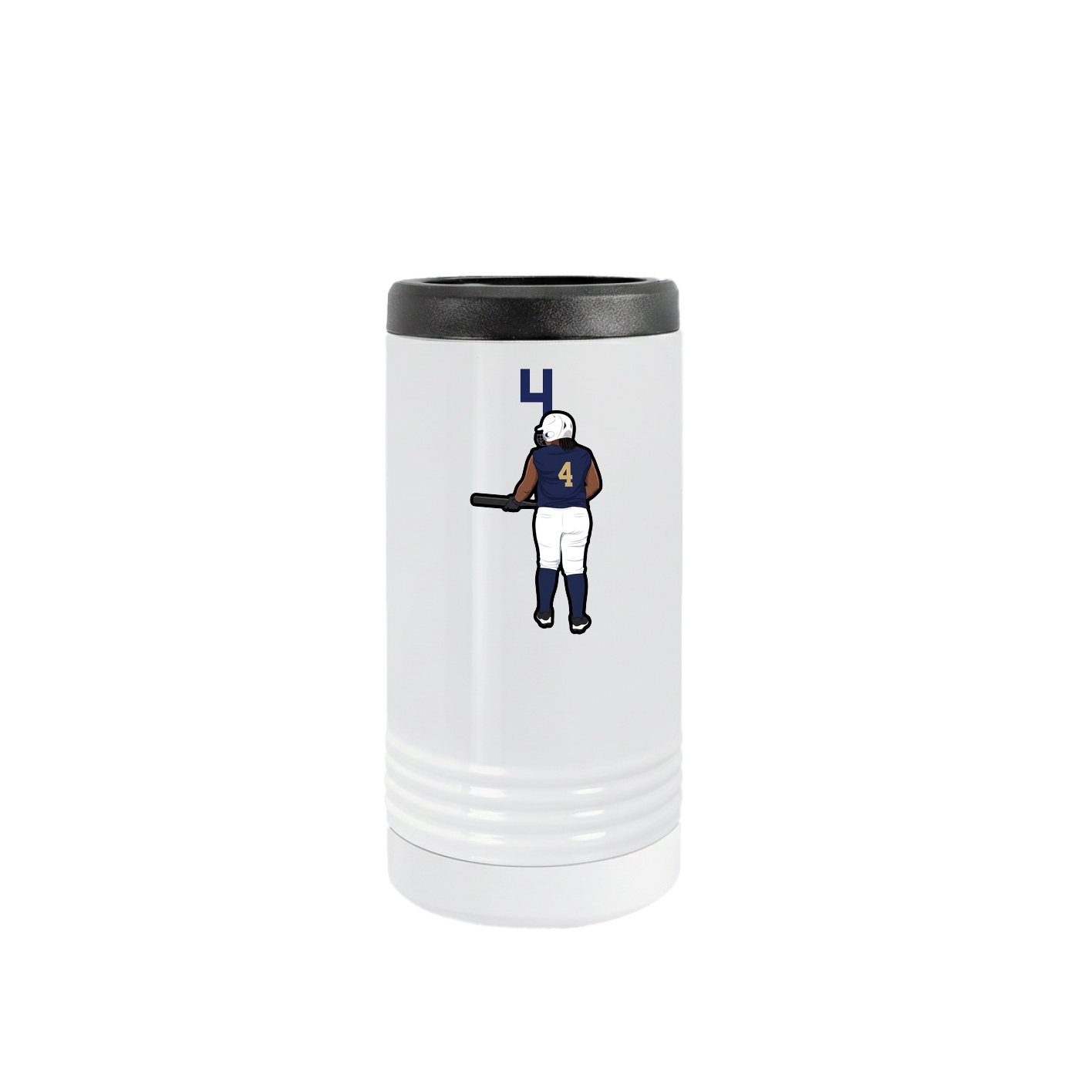Slim Beverage Holder — Number Top in White