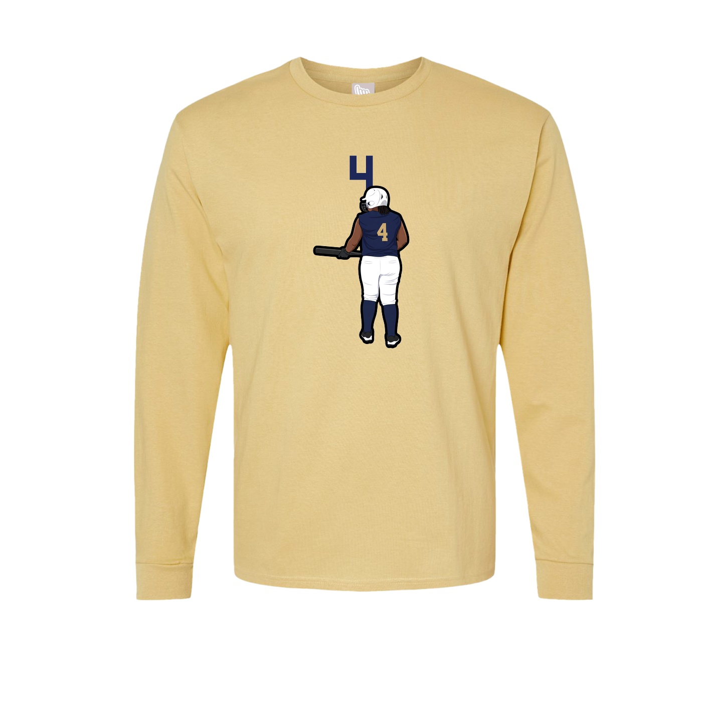 Long Sleeve Tee — Number Top in Vegas Gold