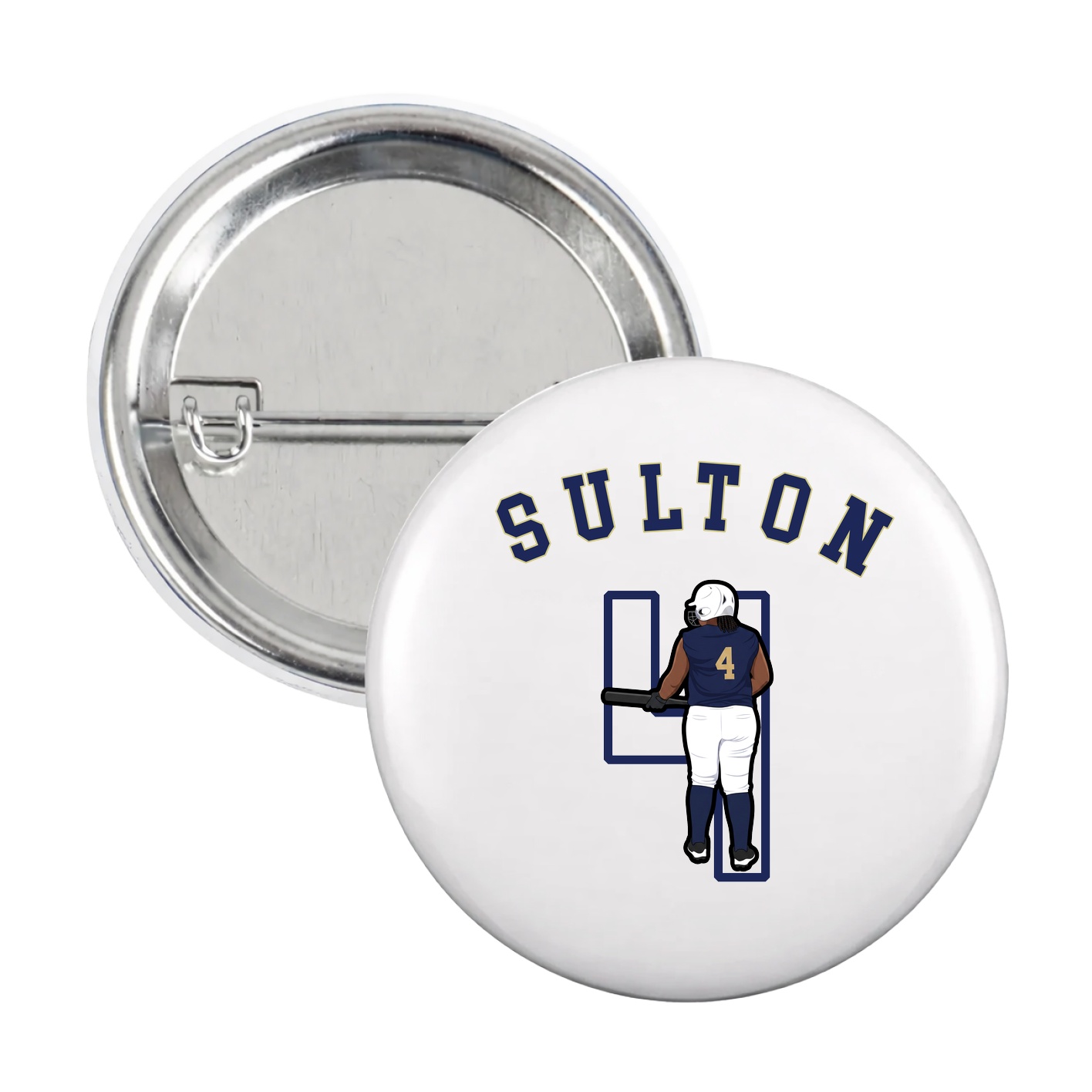 Game Day Button — Shirsey Arch in White