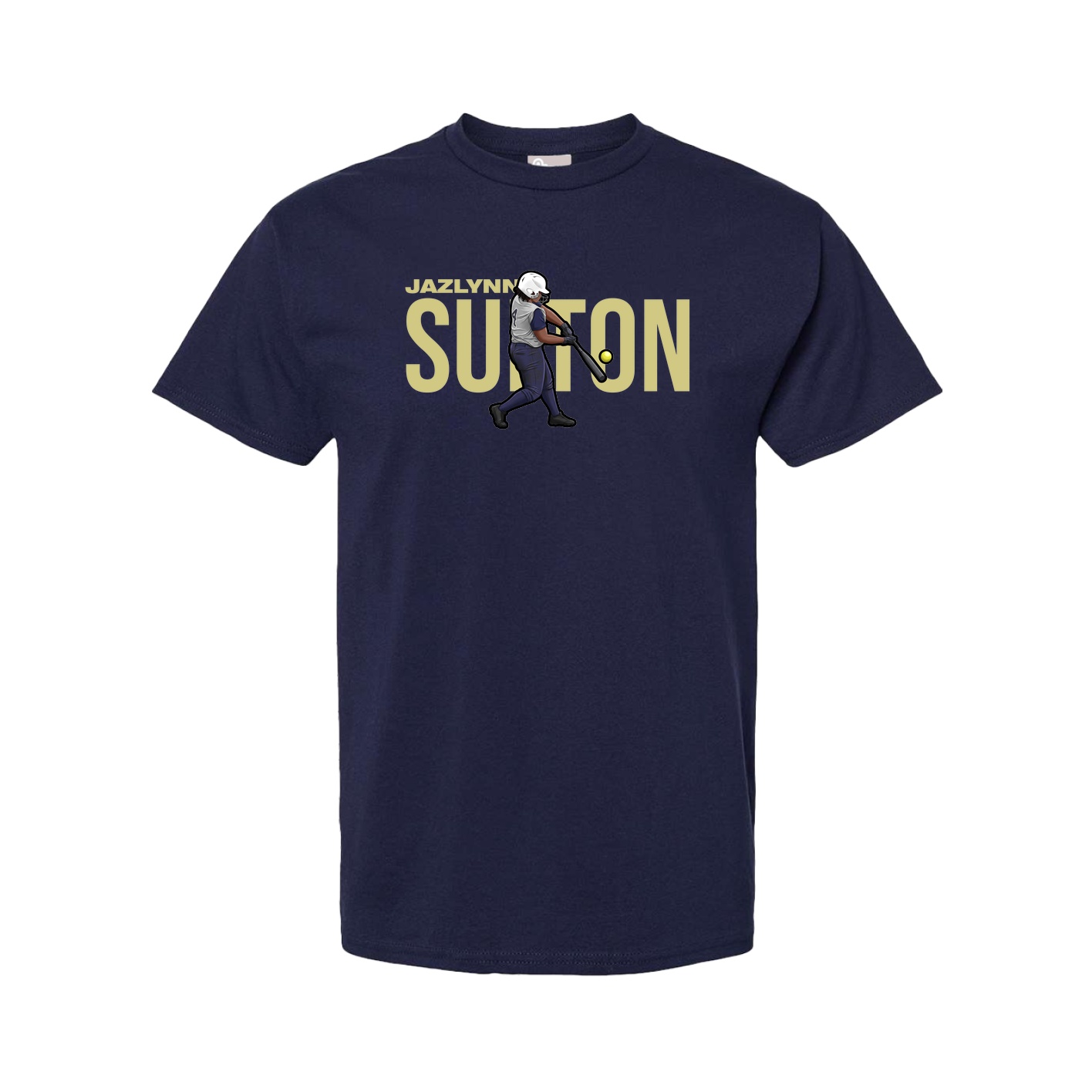 Youth Tee — Player Name in Navy