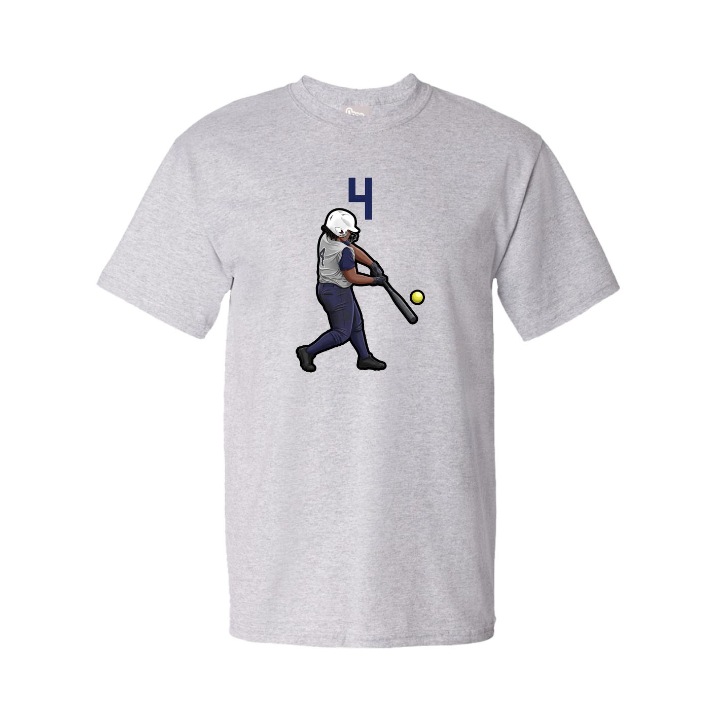 Tee — Number Top in Grey