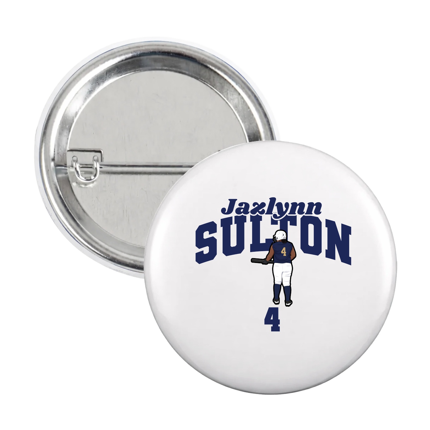 Game Day Button — Signature Arch in White