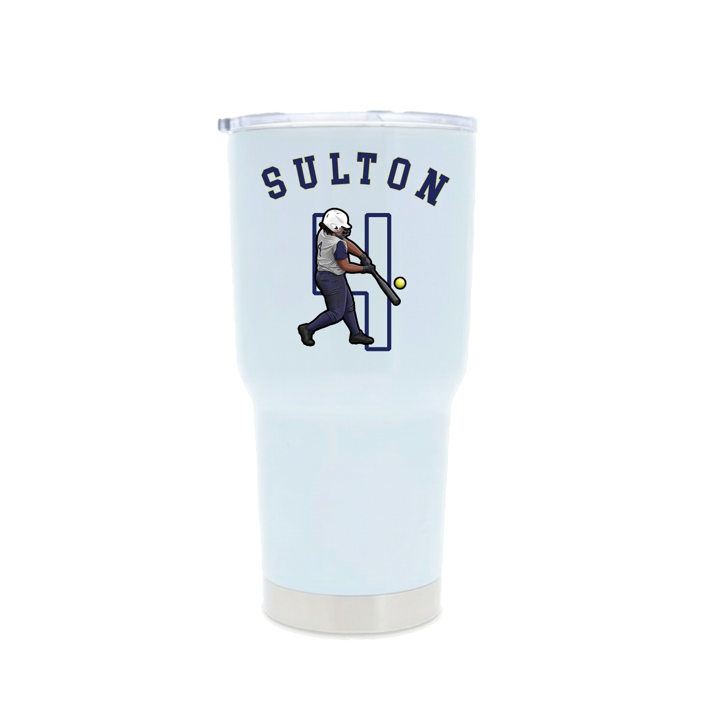 30oz Stainless Steel Tumbler — Shirsey Arch in White