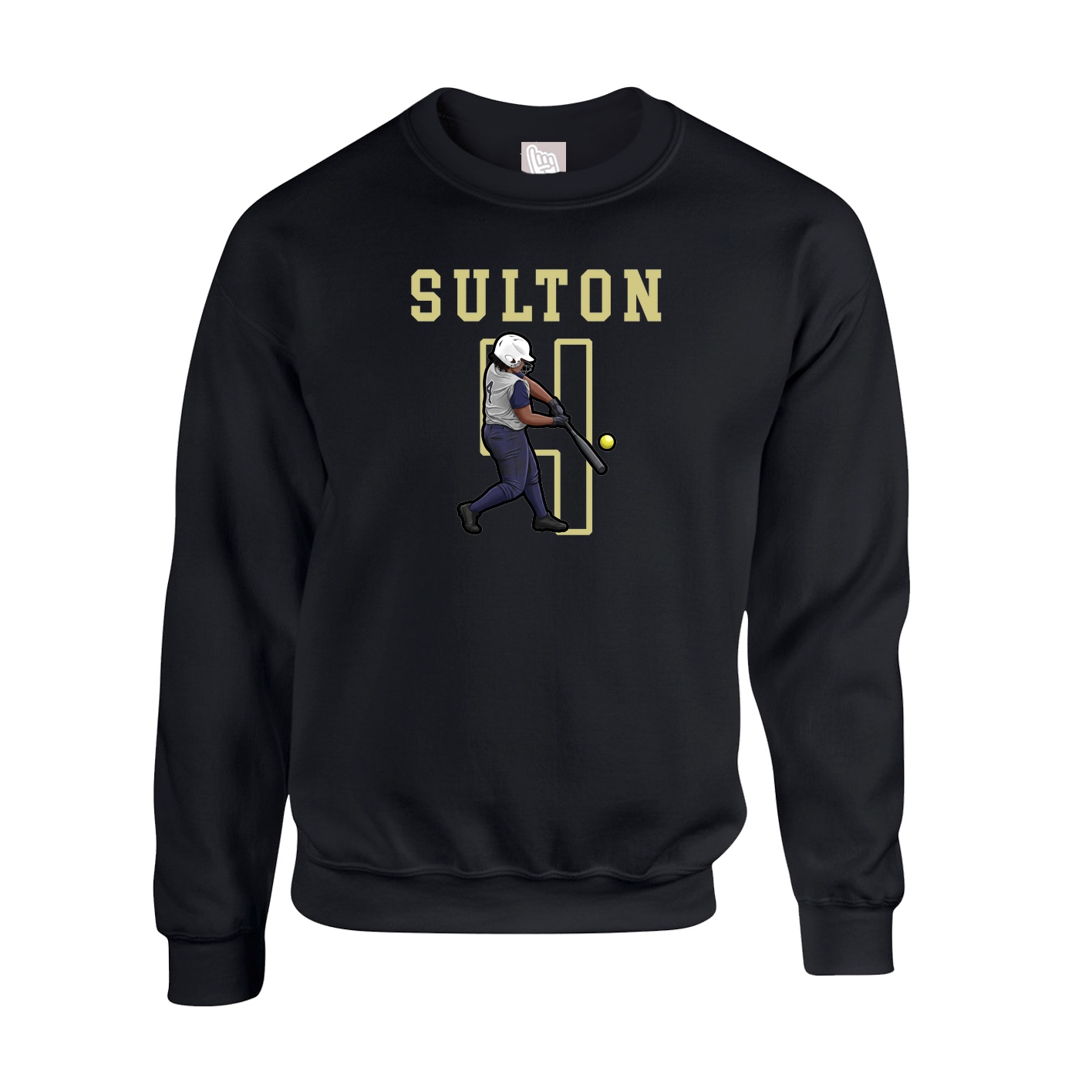 Fleece Crew — Shirsey in Black