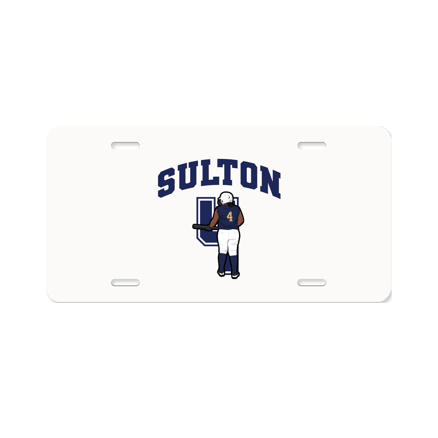 License Plate — Number in Classic