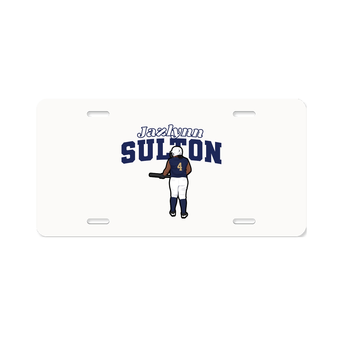 License Plate — Name Arch in Classic