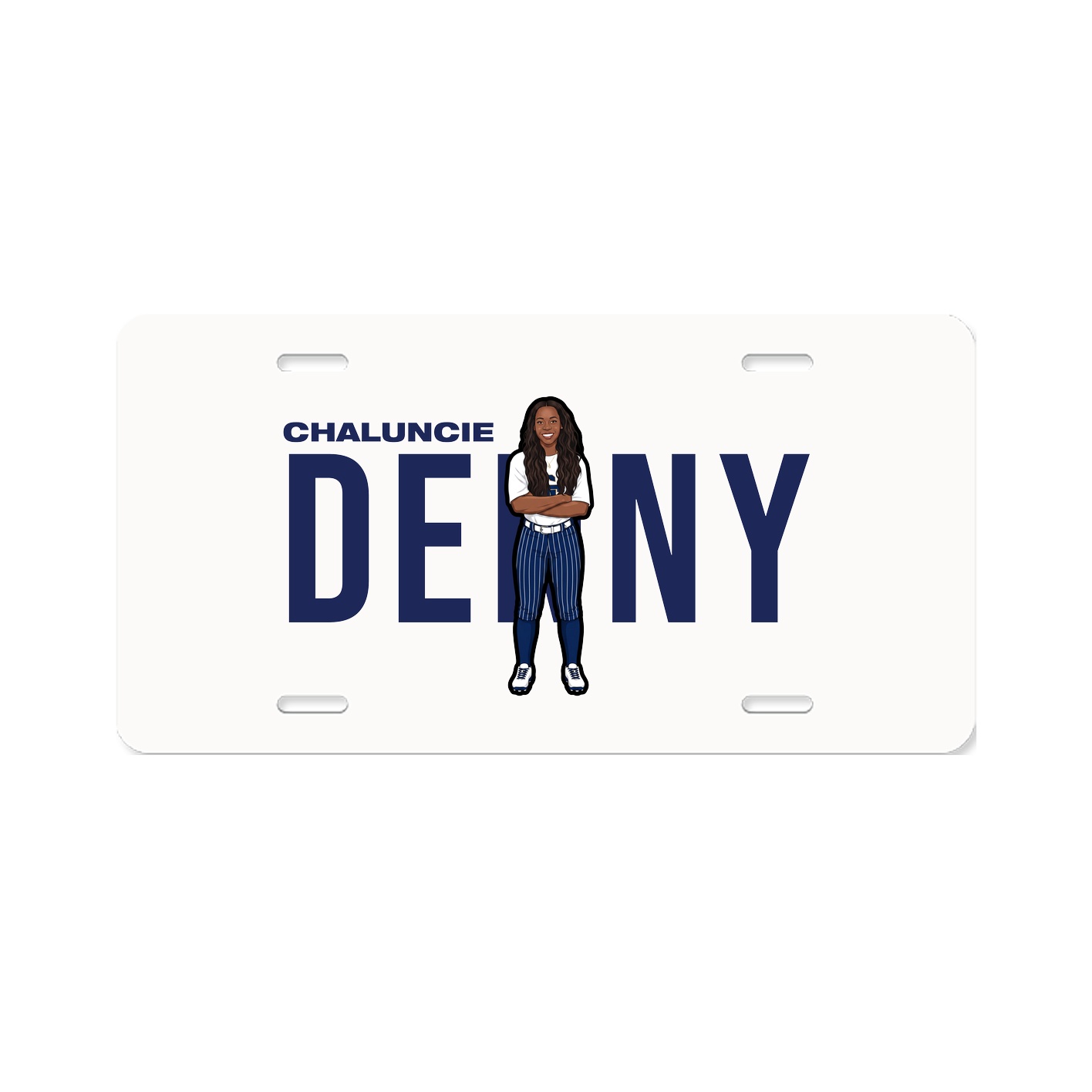 License Plate — Player Name in Classic