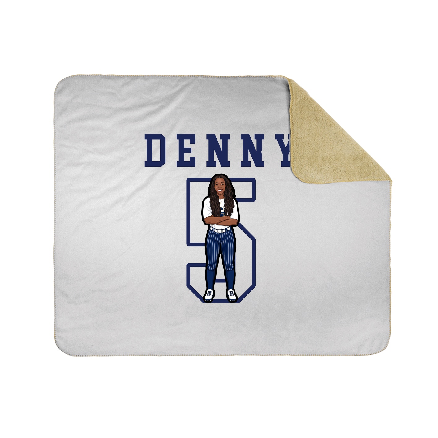 Throw Blanket — Shirsey in White