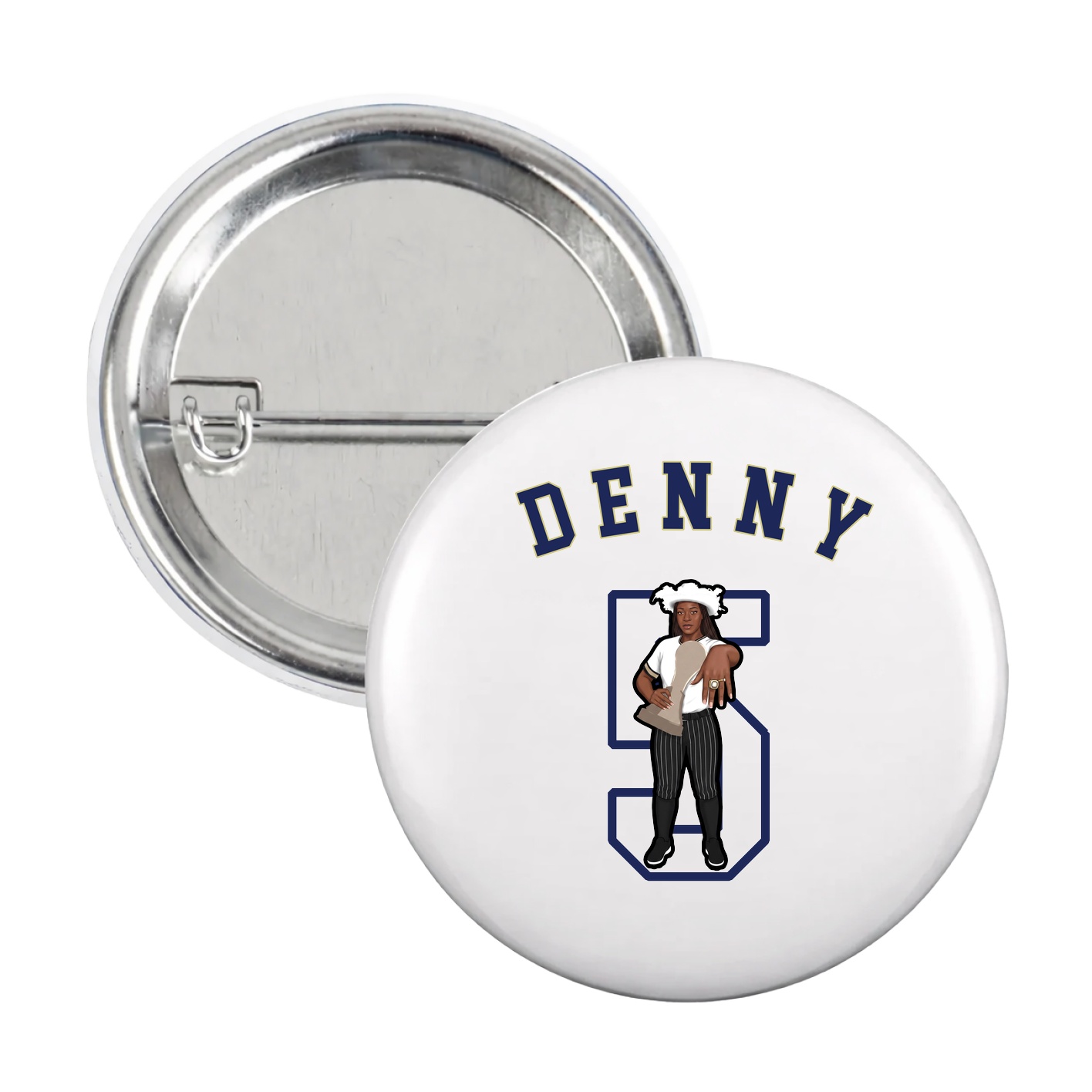 Game Day Button — Shirsey Arch in White