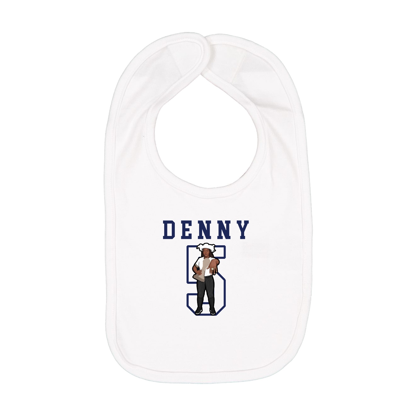 Infant Bib — Shirsey in White