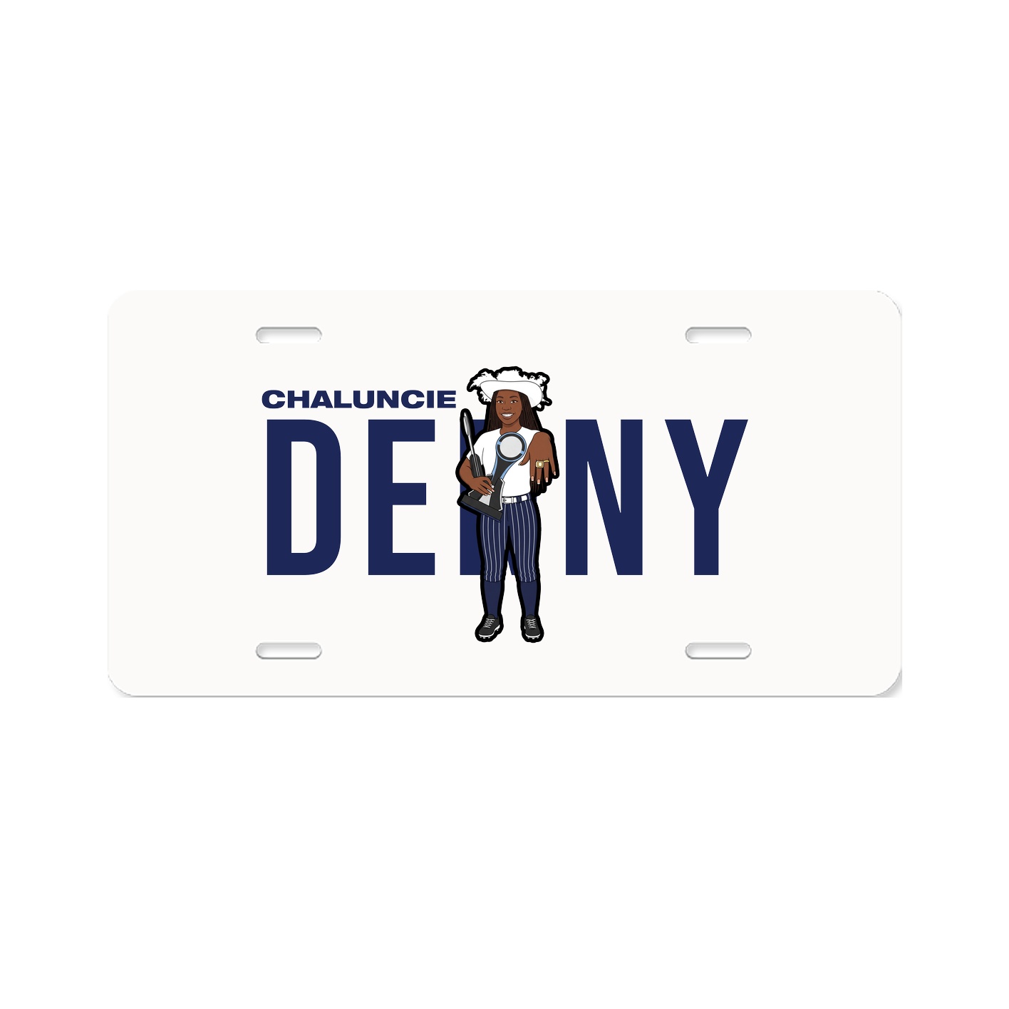 License Plate — Player Name in Classic