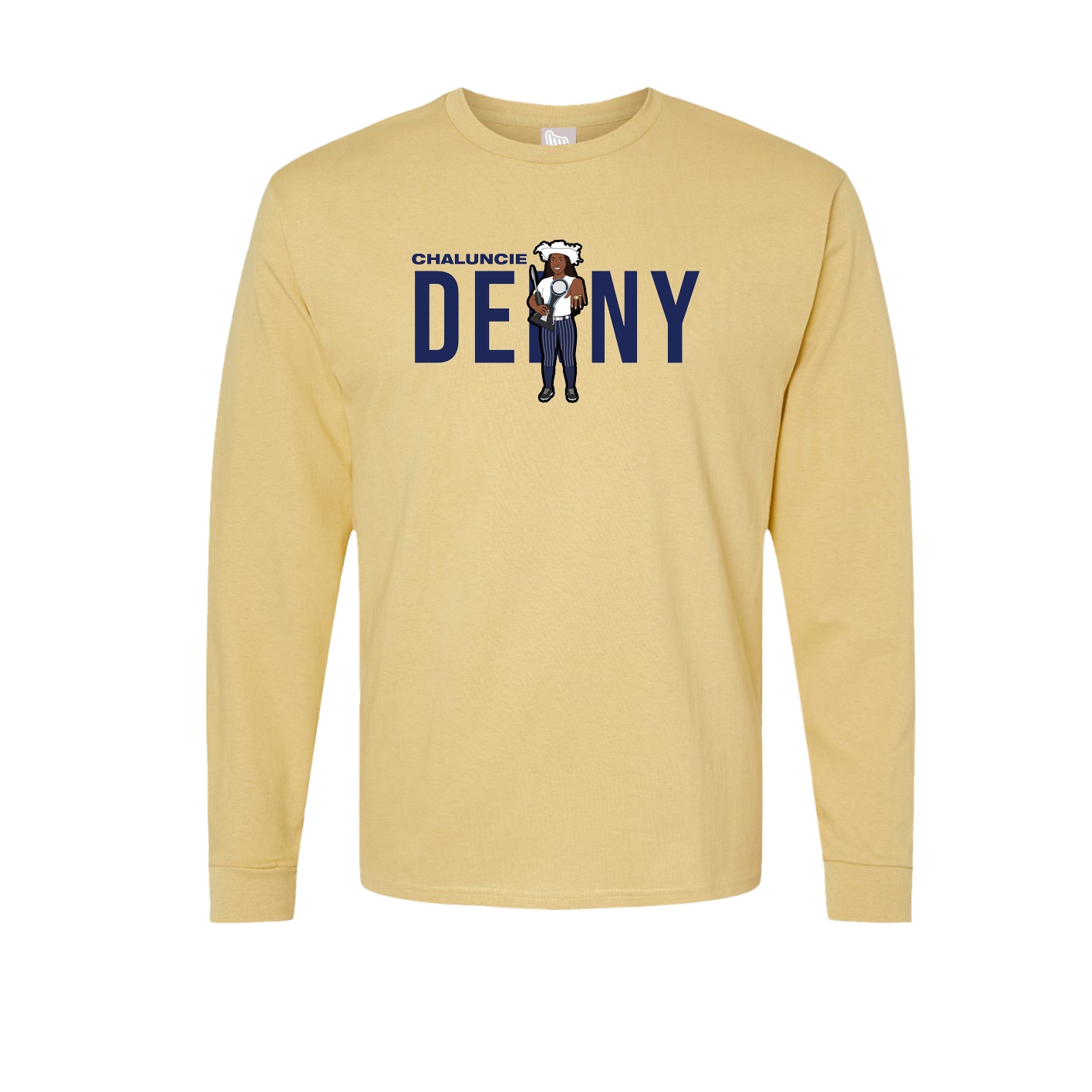 Long Sleeve Tee — Player Name in Vegas Gold