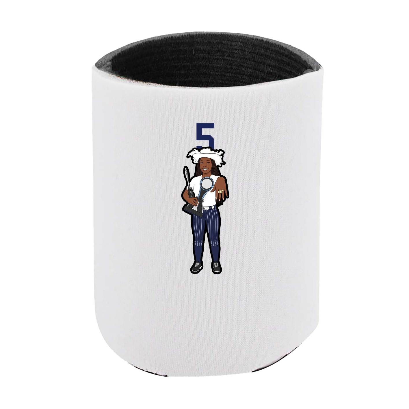 Can Holder — Number Top in White