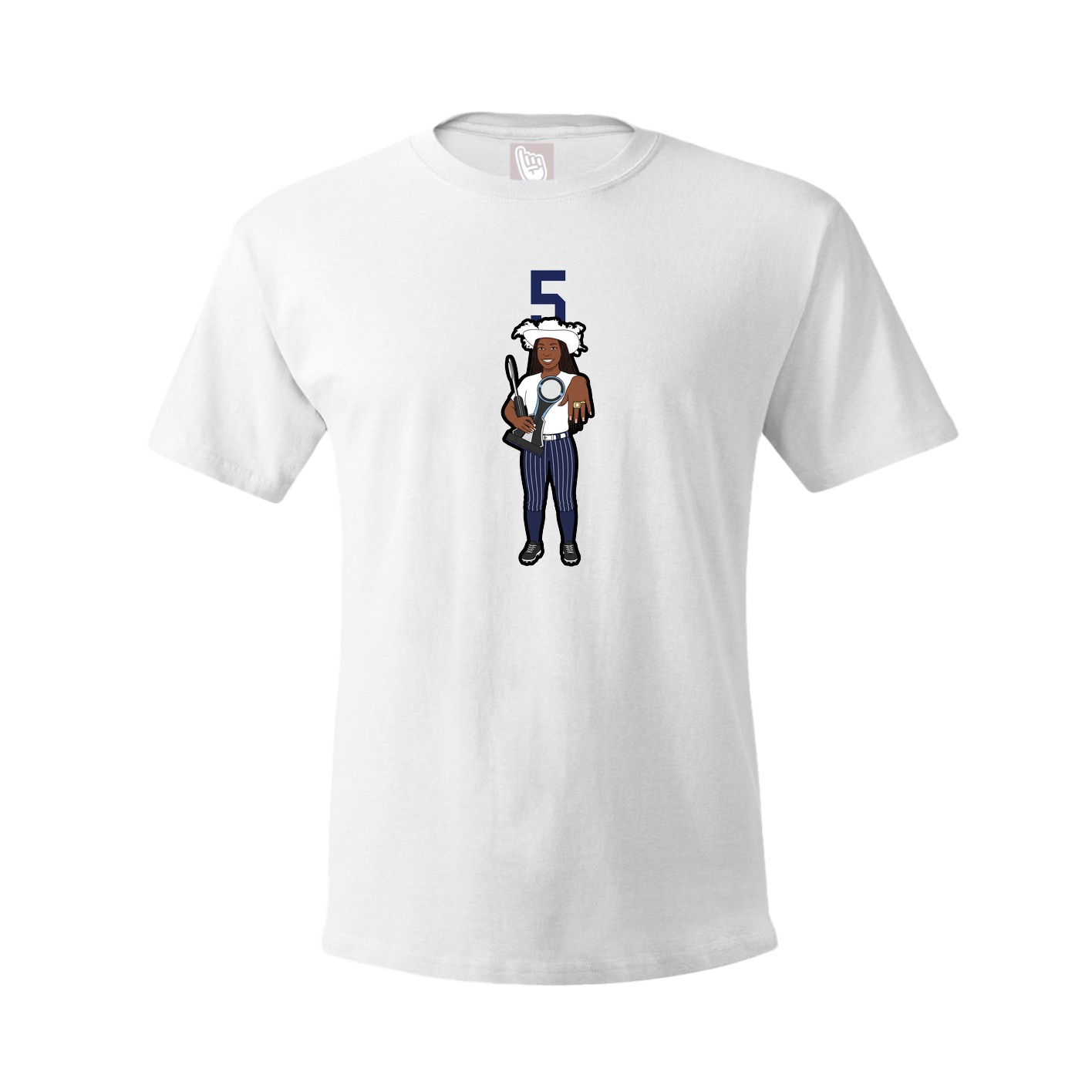 Tee — Number Top in White