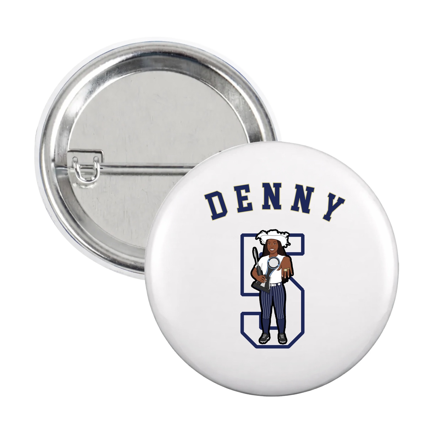Game Day Button — Shirsey Arch in White