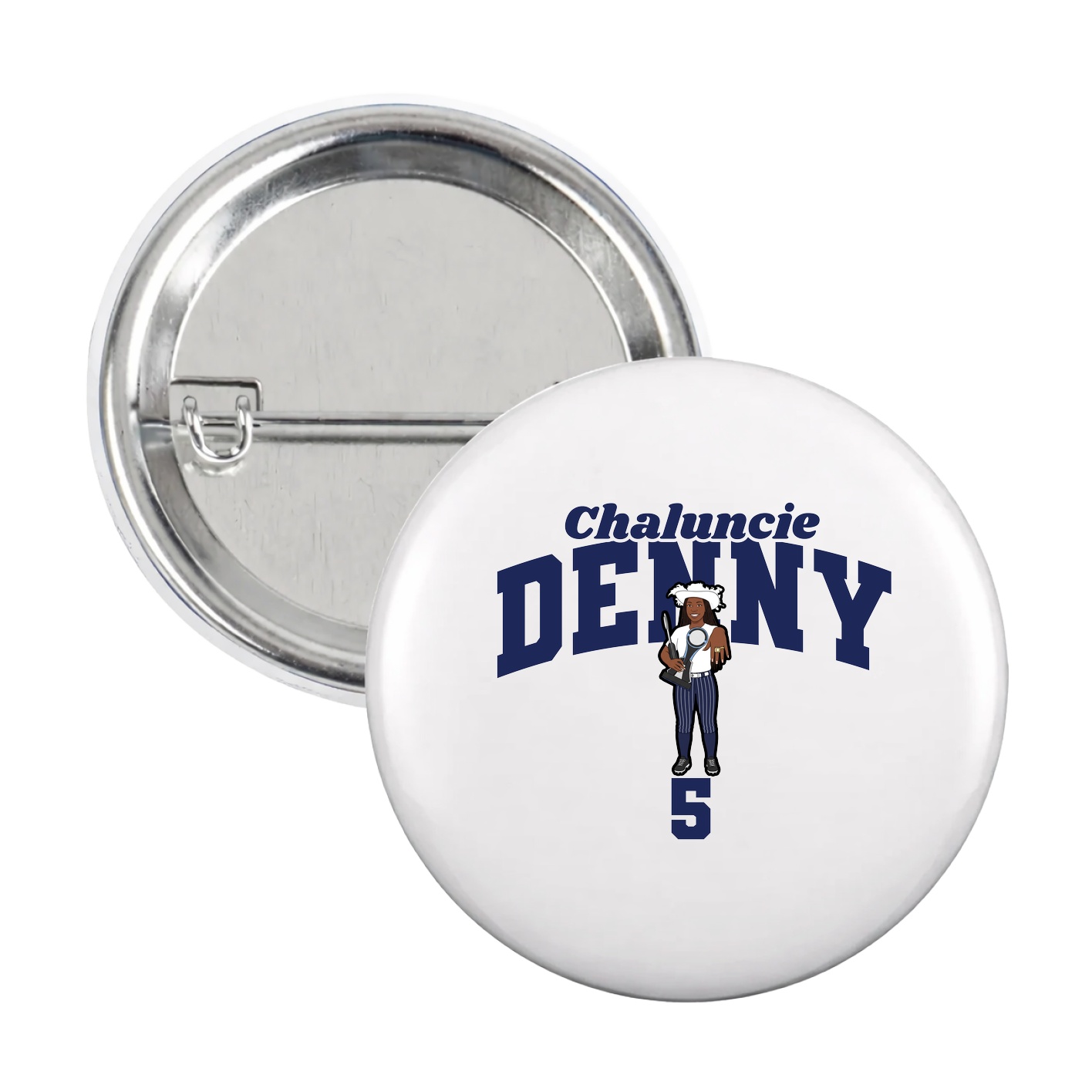 Game Day Button — Signature Arch in White