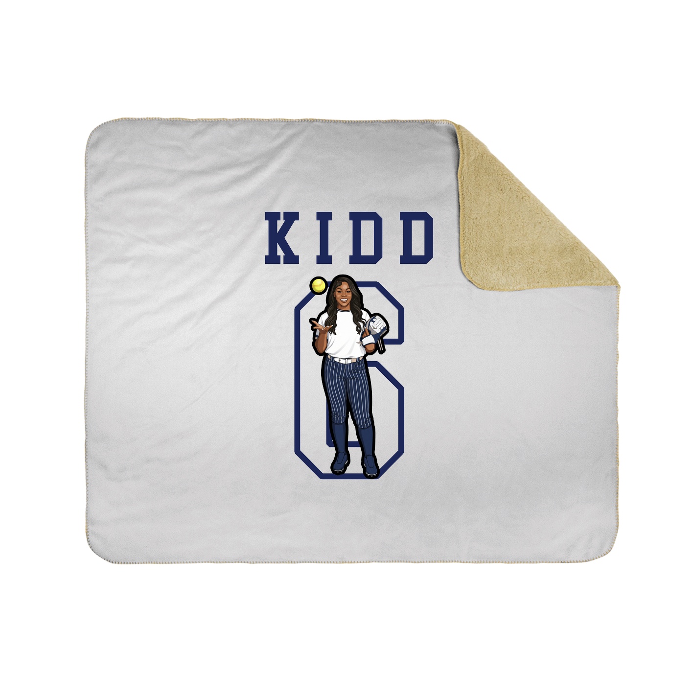 Throw Blanket — Shirsey in White
