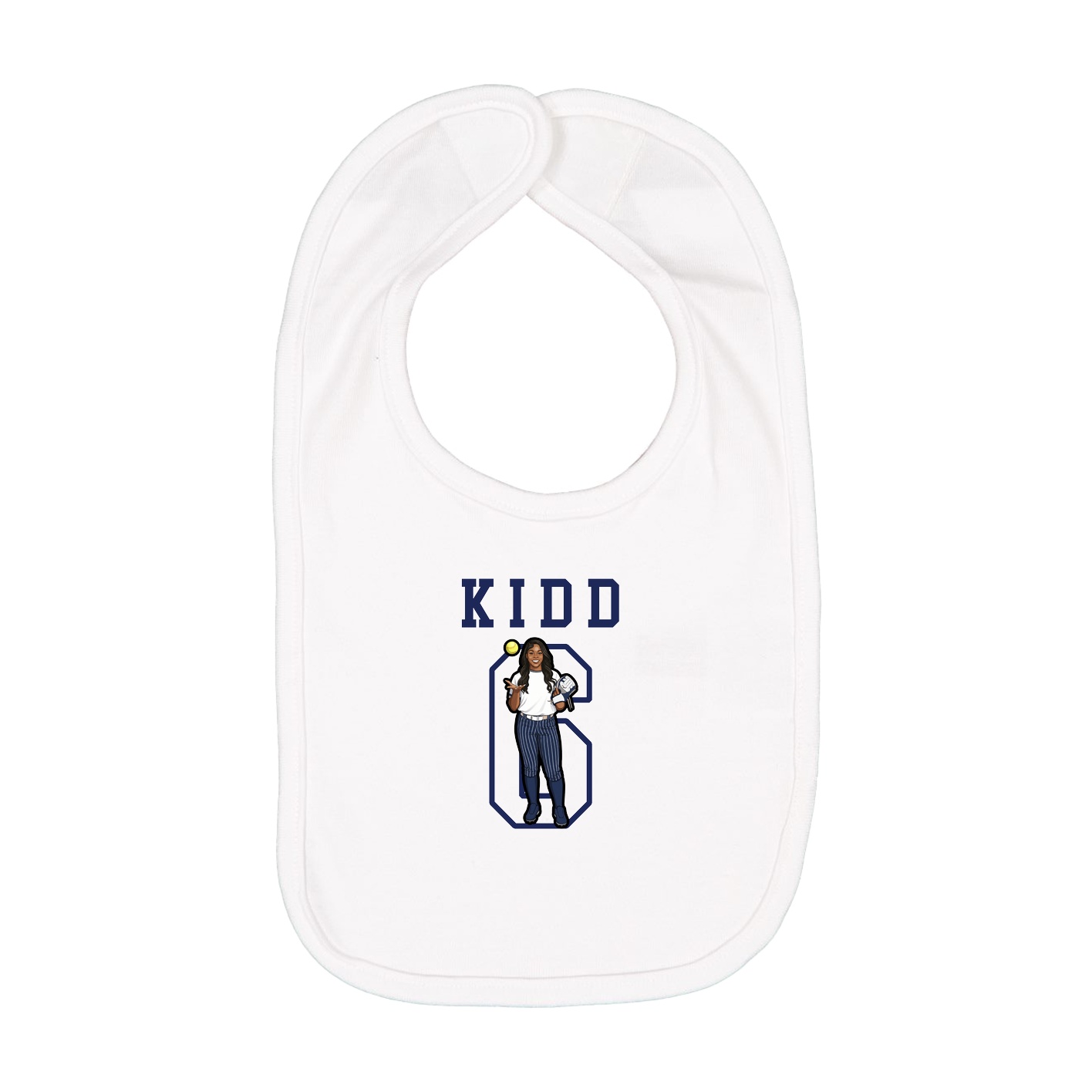 Infant Bib — Shirsey in White
