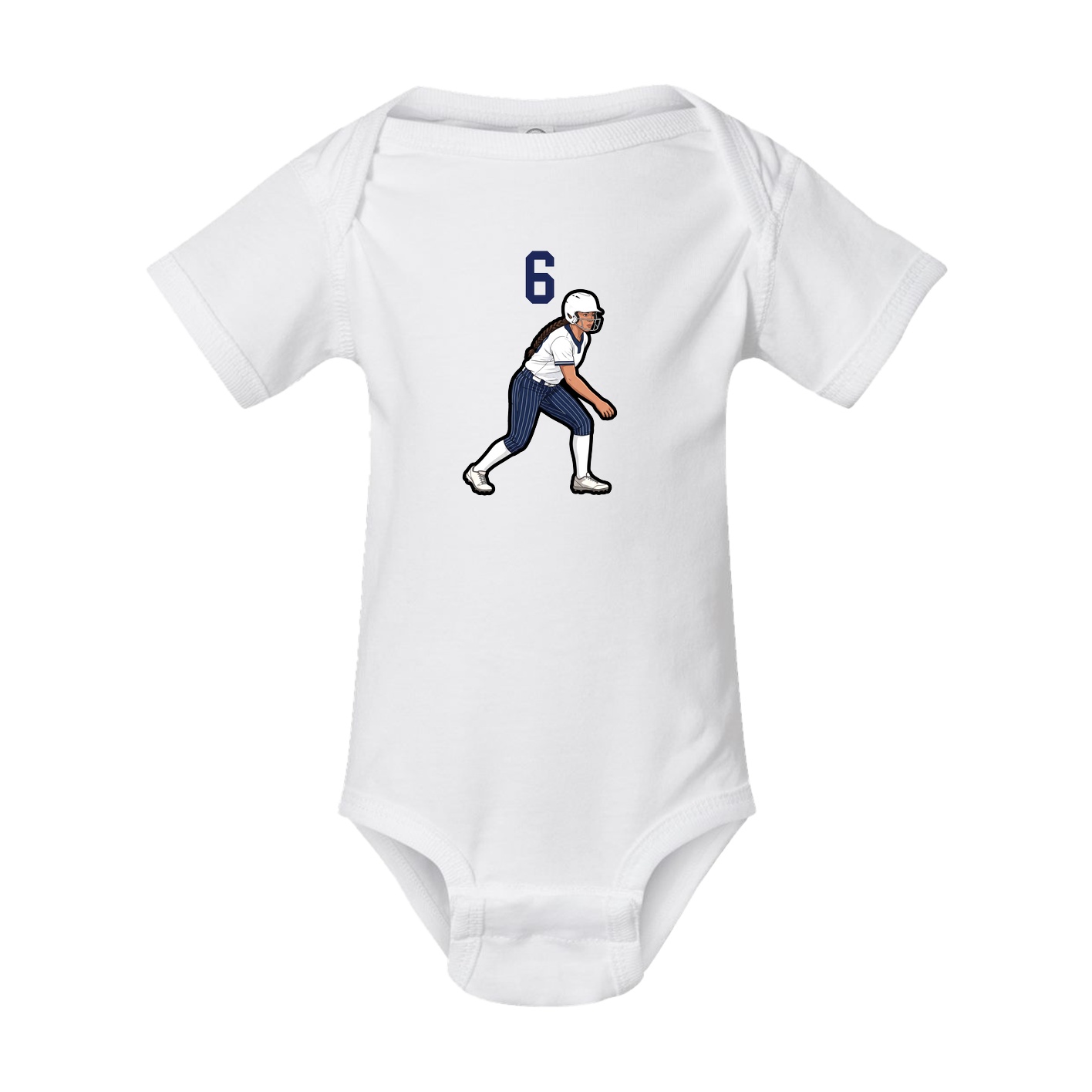 Baby Onesie — Number Top in White