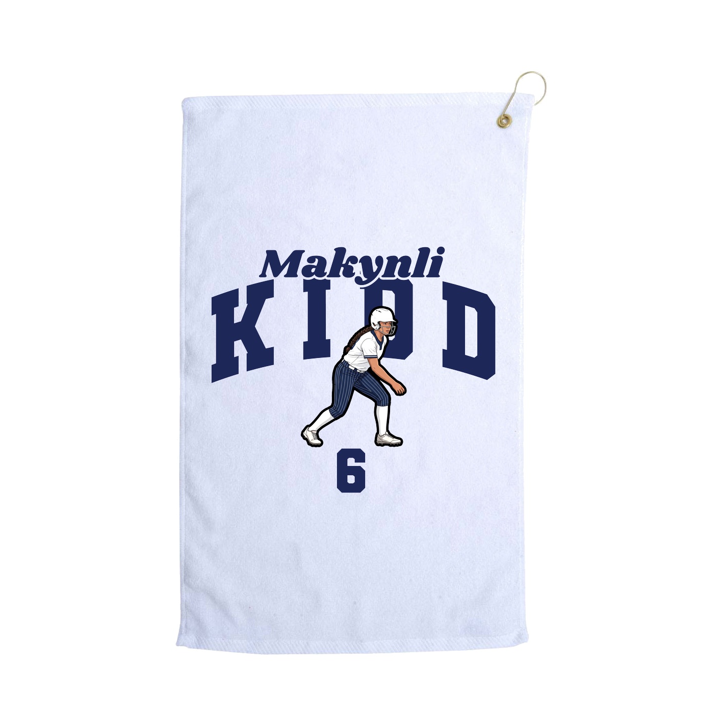Golf Towel — Signature Arch in White