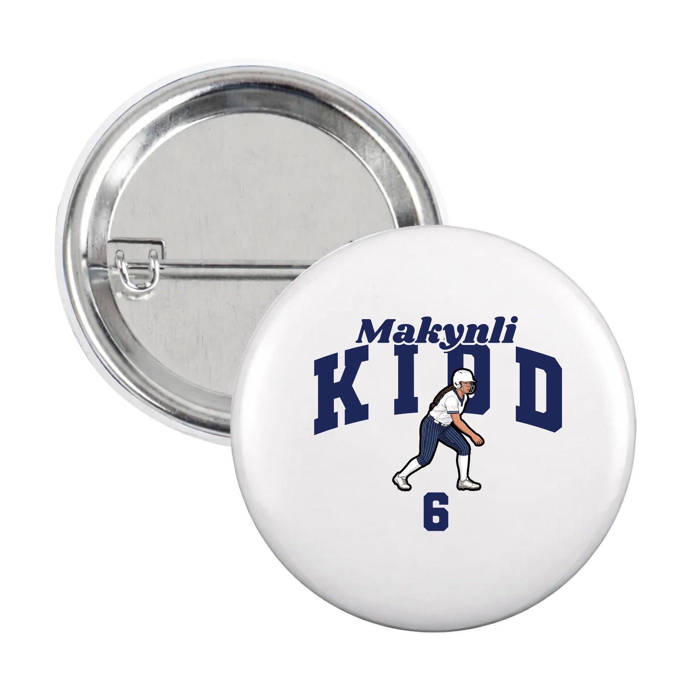 Game Day Button — Signature Arch in White