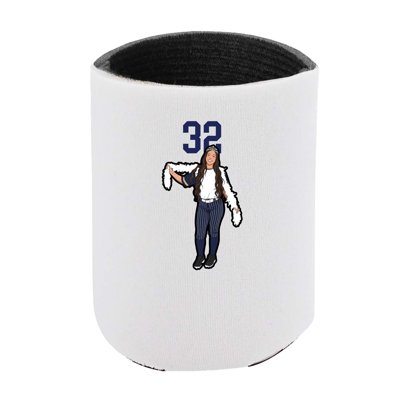 Can Holder — Number Top in White