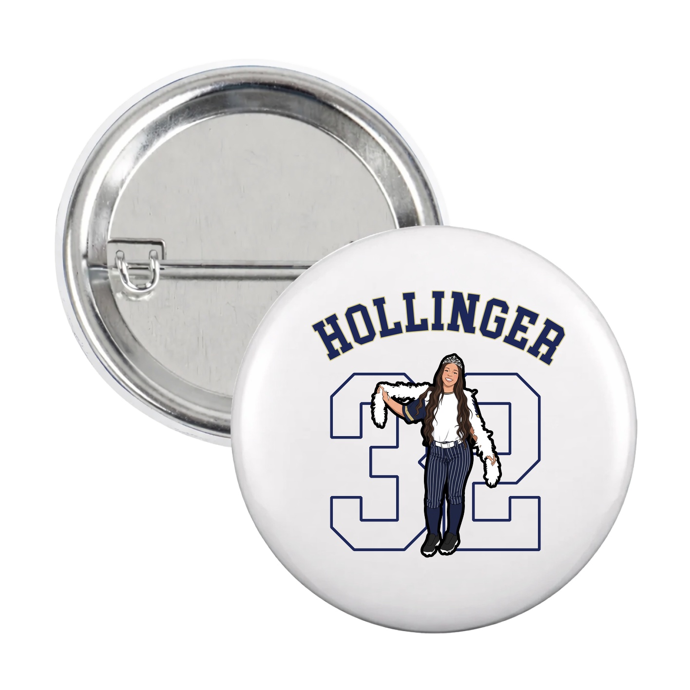 Game Day Button — Shirsey Arch in White