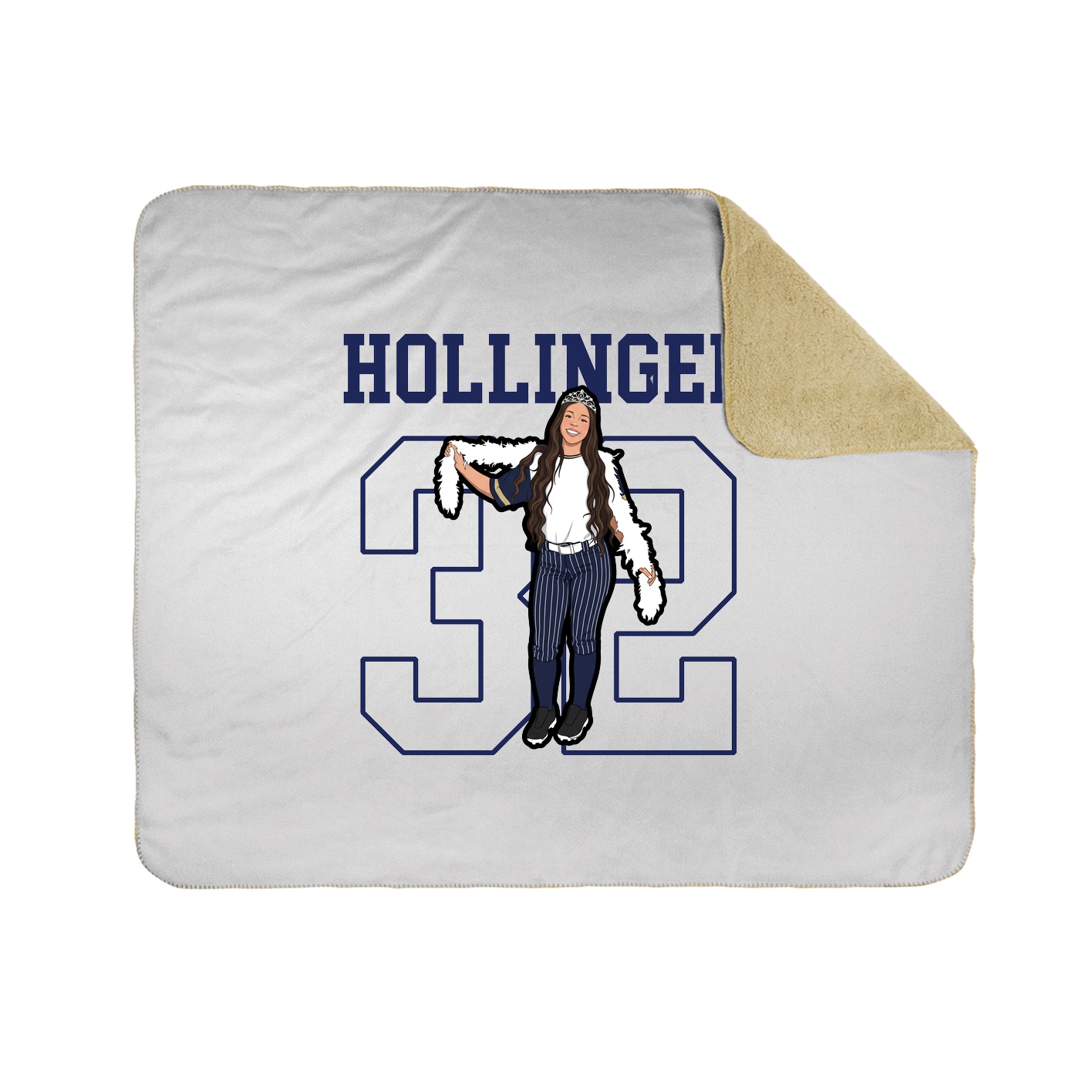 Throw Blanket — Shirsey in White
