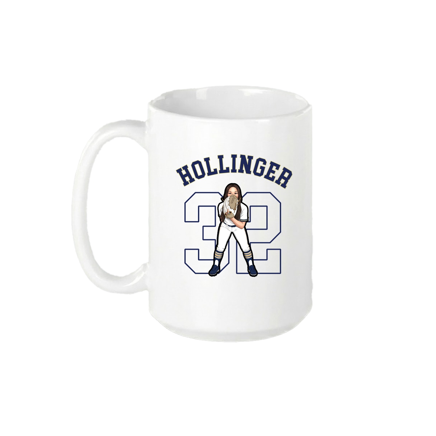 15oz Coffee Mug — Shirsey Arch in White