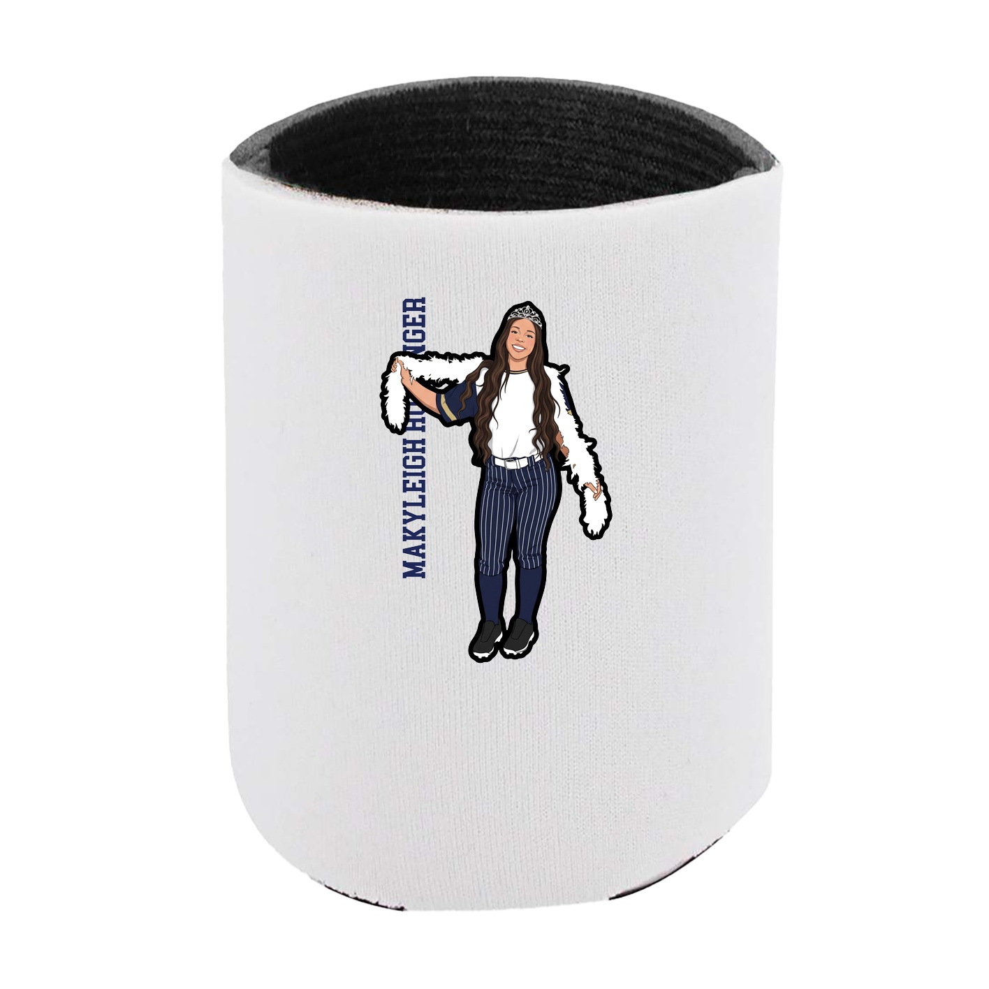 Can Holder — Name Vertical in White